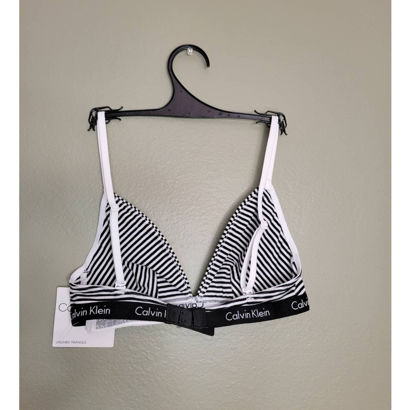 Calvin Klein NWT Striped Calvin Klein Unlined Triangle Bra Small Size ONE SIZE - 2 Thumbnail