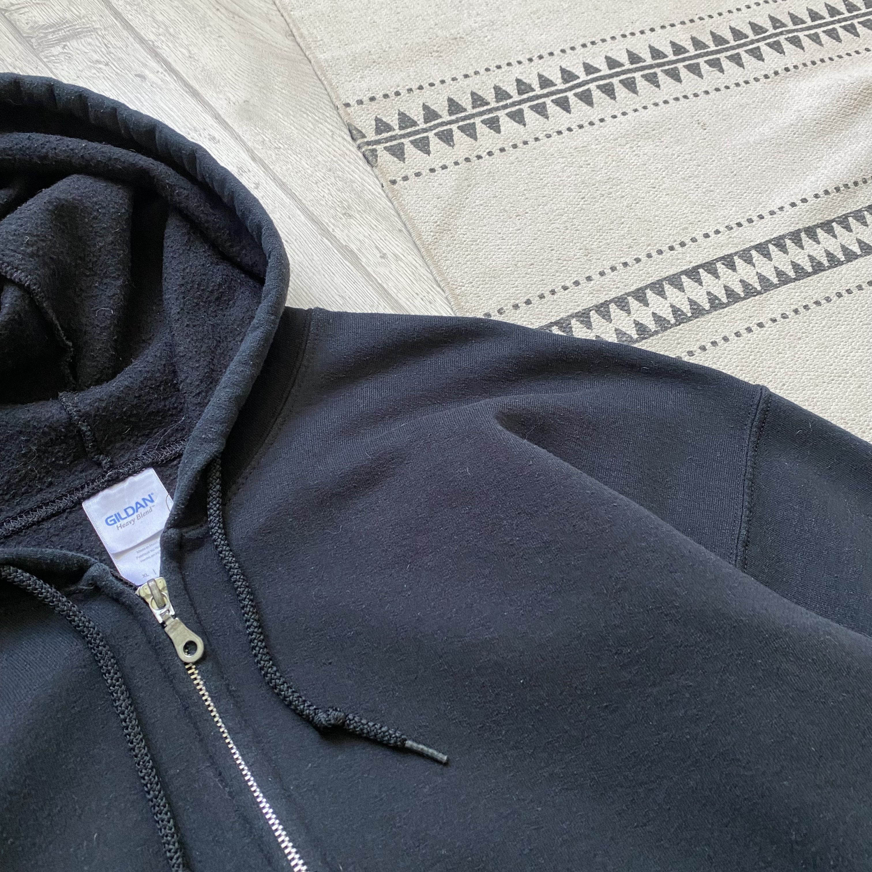 Russell Athletic ▪️Vintage Russell Athletic style Blank zip Hoodie Kanye vibe Size US XL / EU 56 / 4 - 7 Thumbnail