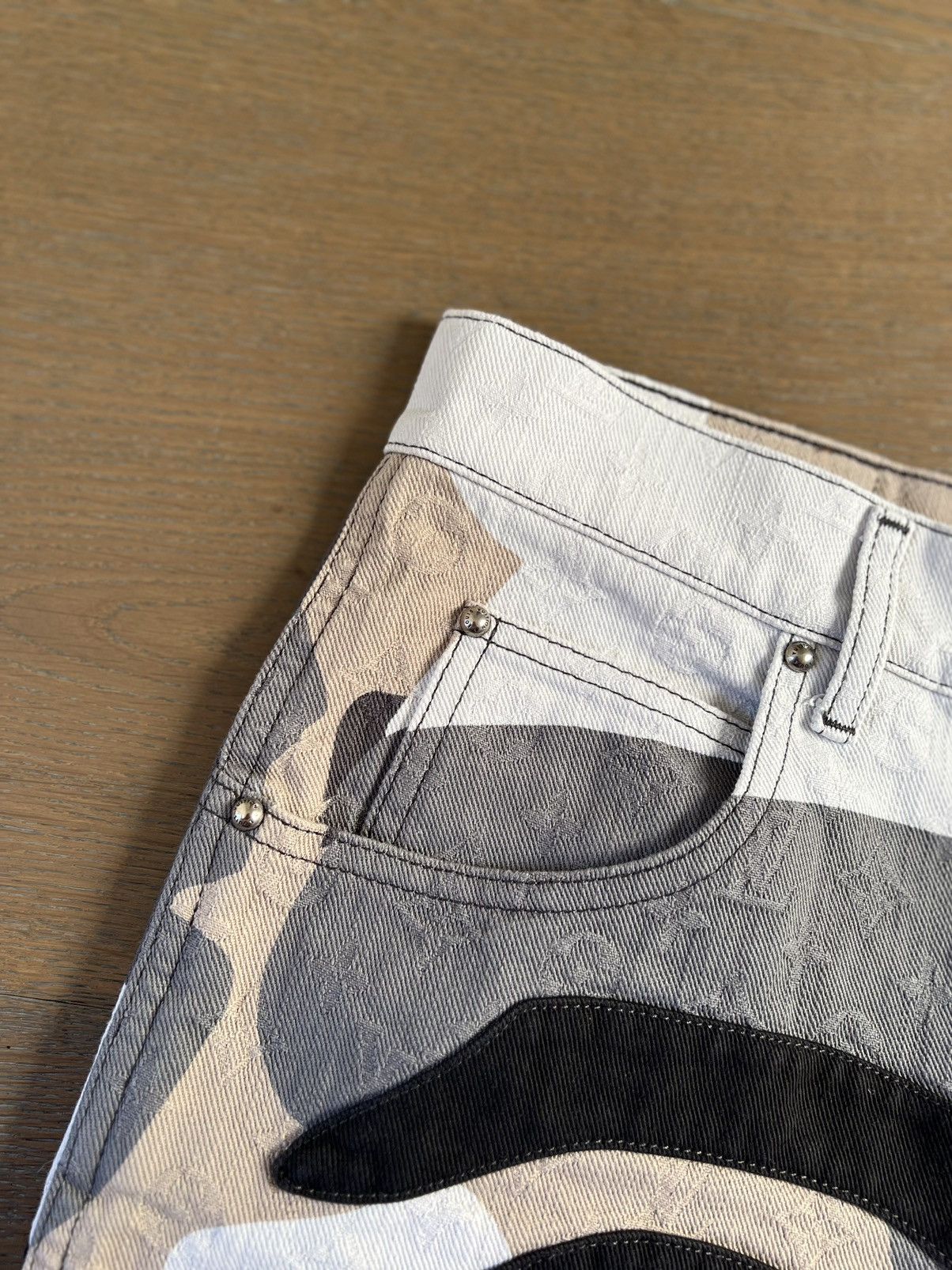 Louis Vuitton Patchwork Portrait Denim Pants