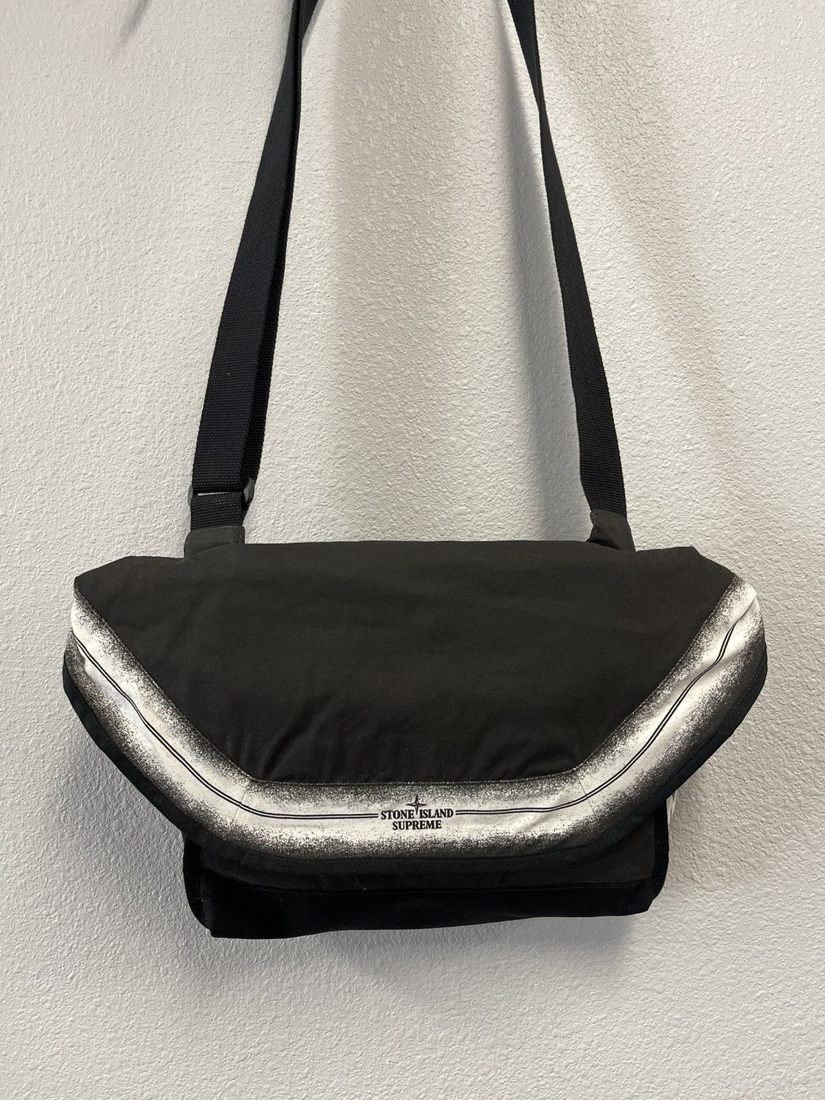 Supreme Stone Island Supreme Stripe Messenger Bag Grailed