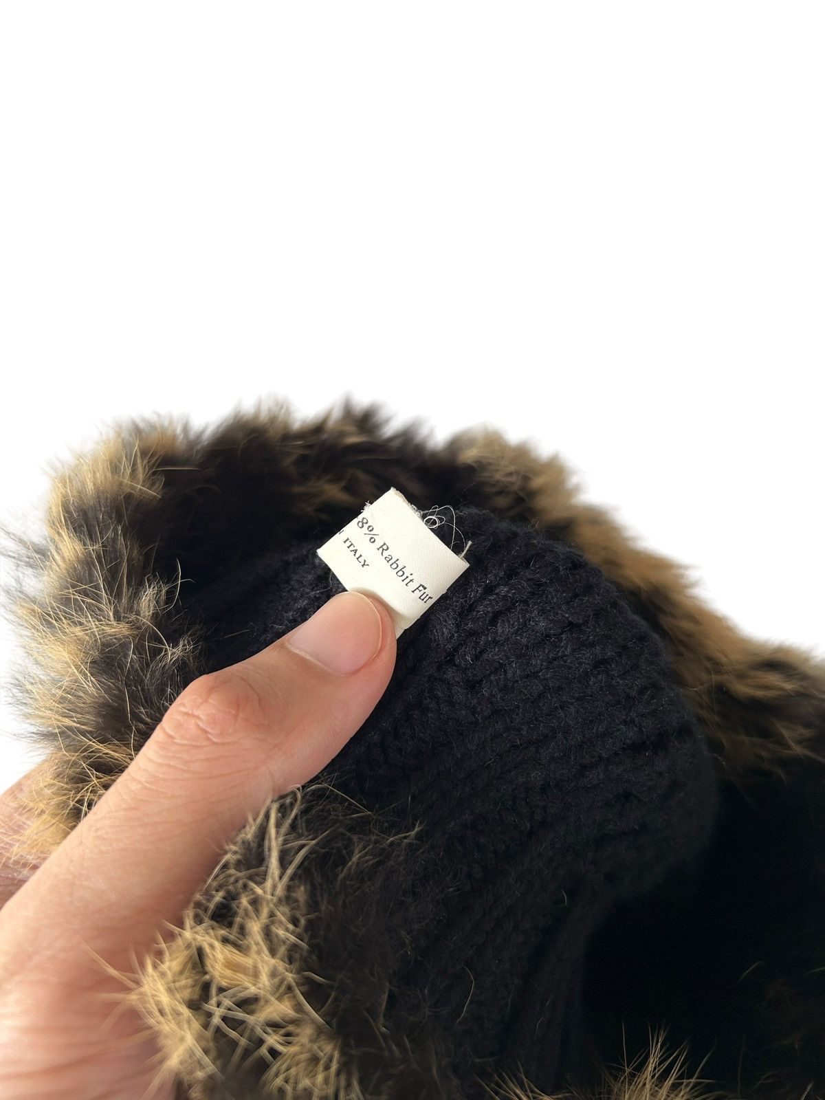 Japanese Brand × Kapital × Vintage Japanese Punk Bondage Style Knitt Fur Beanie Hats Size ONE SIZE - 9 Thumbnail