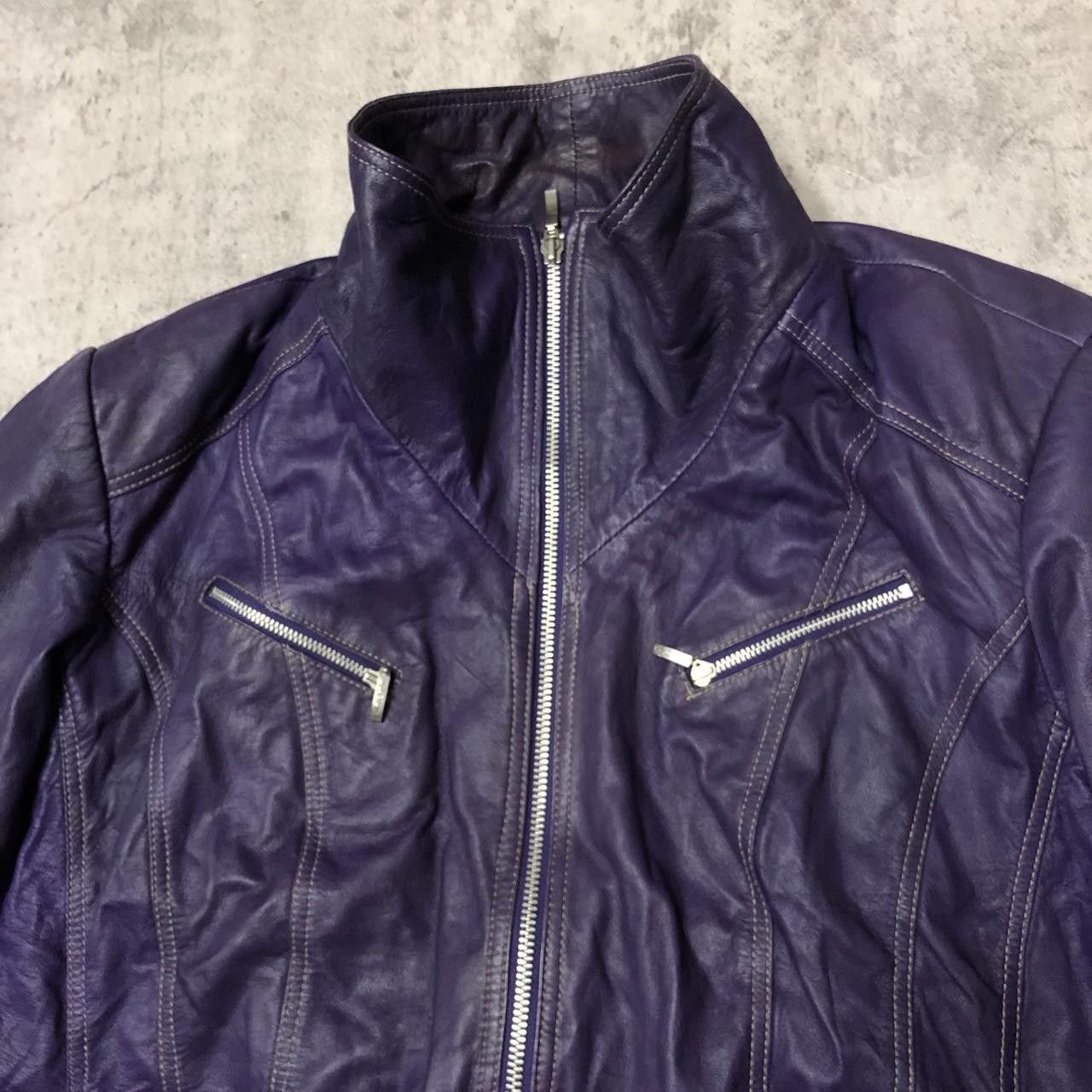 Other Purple Broch leather jacket with a glam touch #leatherjacket Size M / US 6-8 / IT 42-44 - 2 Thumbnail