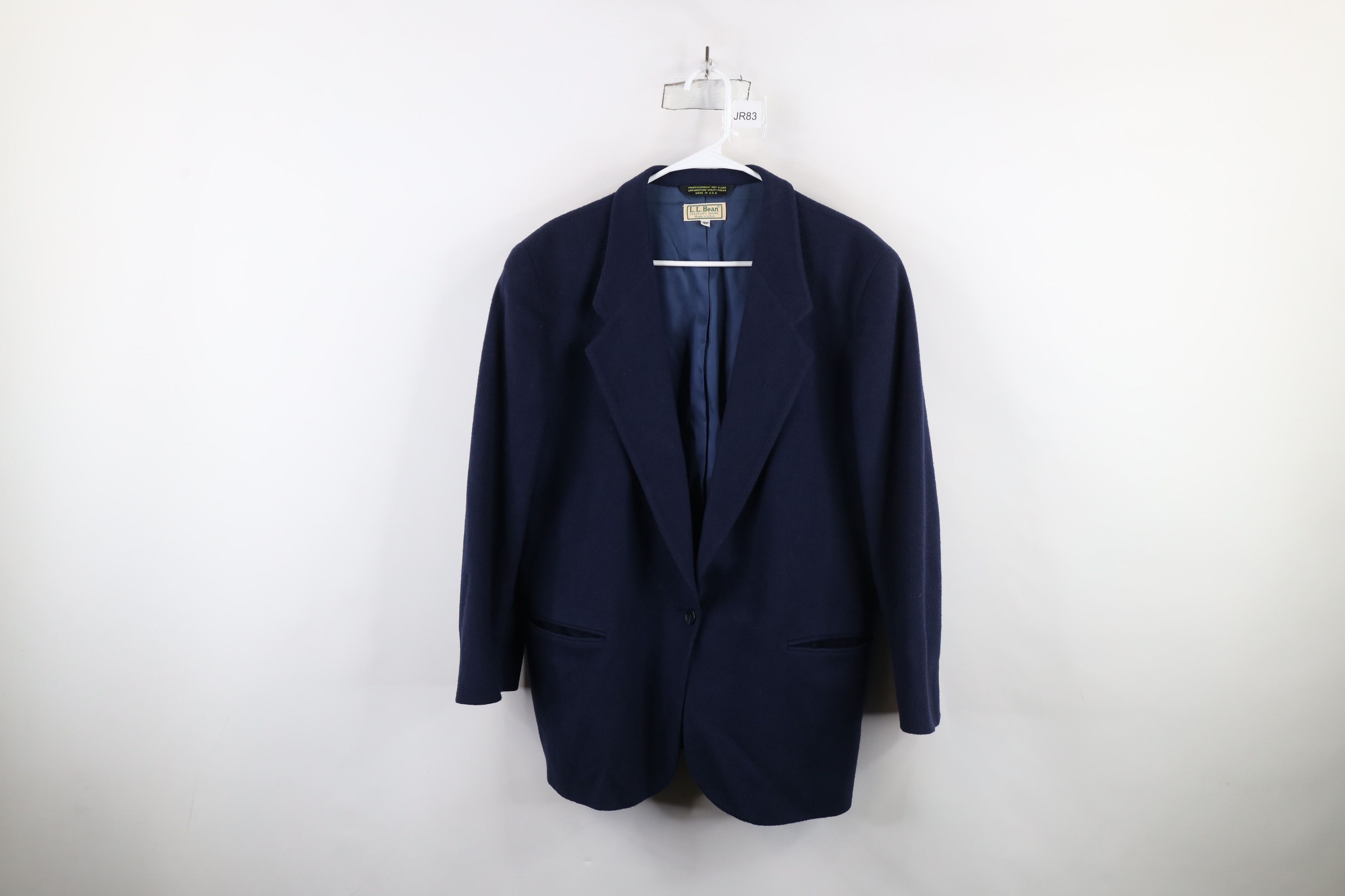 L.L. Bean × Vintage Vintage 90s LL Bean Cashmere Blazer Suit Jacket Blue USA Size XXL / US 16-18 / IT 52-54 - 1 Thumbnail