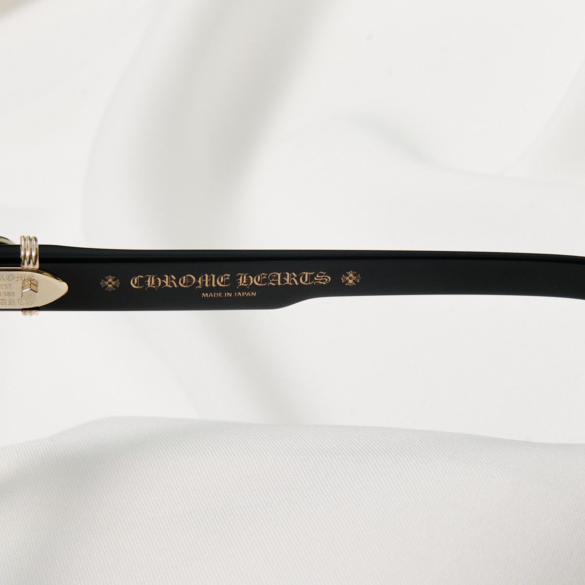 Chrome Hearts CHROME HEARTS HALLLAMANASS BLACK/ 18KGP GLASSES Size ONE SIZE - 4 Thumbnail