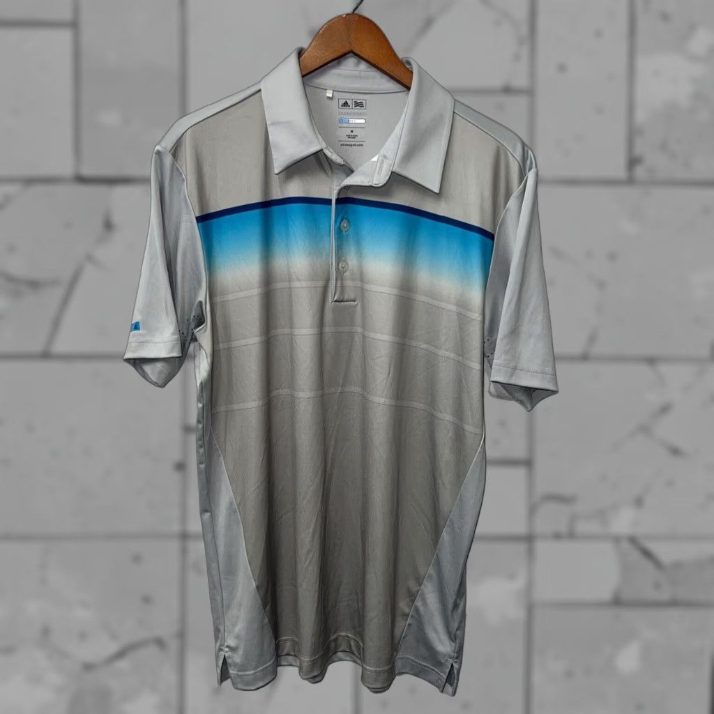 Adidas ADIDAS Pure Motion Gray Polo Shirt Men's Size M Size US M / EU 48-50 / 2 - 1 Thumbnail