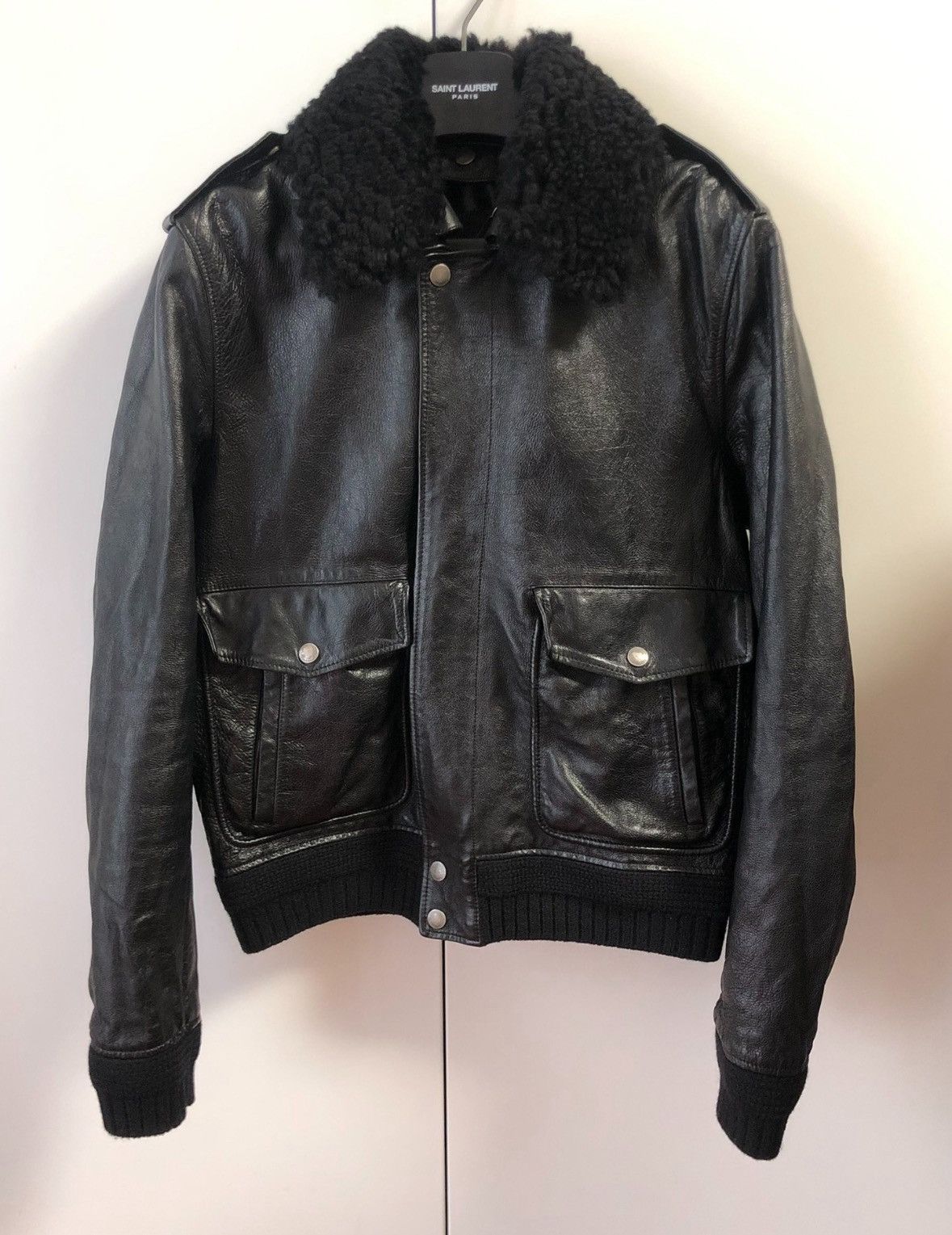 Saint Laurent Paris saint Laurent parisPilot Leather Jacket 2503-Nextarrow Size US M / EU 48-50 / 2 - 1 Thumbnail