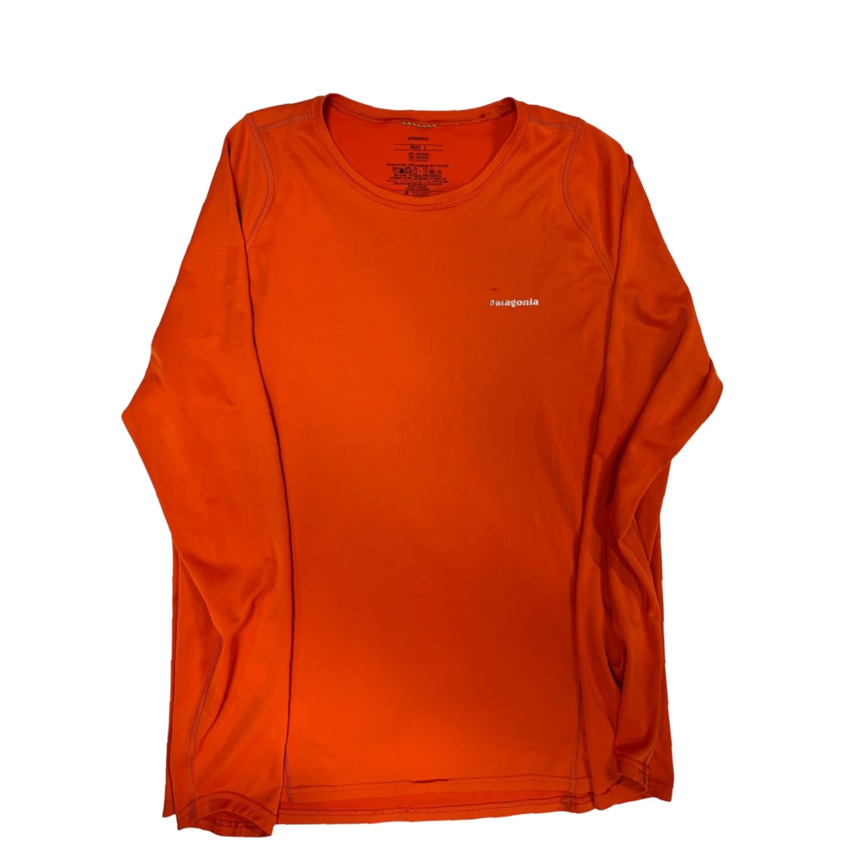 Patagonia Patagonia Shirt Men Large Orange Round Neck Base Layer Long-Sleeved Fore Runner Size US L / EU 52-54 / 3 - 2 Thumbnail