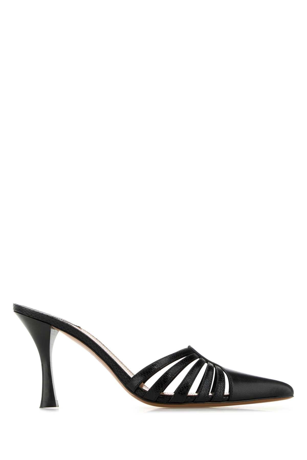 Paris Texas Black Leather Nadia Mules Size US 6 / IT 36 - 1 Thumbnail