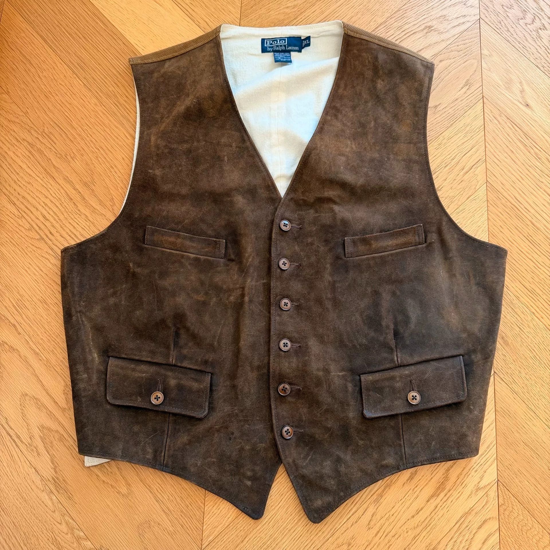 RLX Ralph Lauren Vintage Ralph Lauren Leather Hunting Vest Size US XL / EU 56 / 4 - 1 Thumbnail