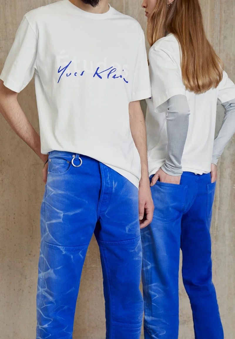 Etudes !DS! SS22 Etudes X Yves Klein Corner Edition Denim Pants Size 32" / US 10 / IT 46 - 2 Thumbnail