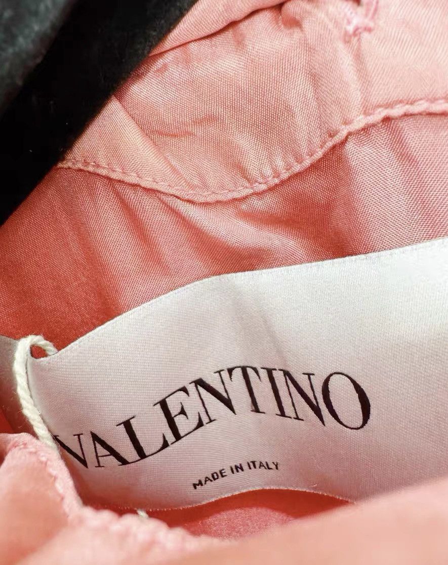 Valentino Valentino pink silk floral dress Size L / US 10 / IT 46 - 4 Thumbnail