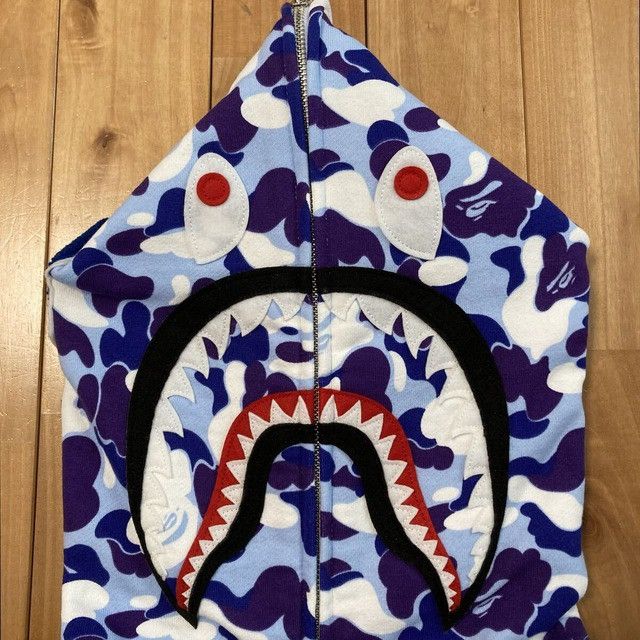 Bape 2024 🔥Nagoya Store Camo🔥 BAPE shark full zip hoodie APE Size US L / EU 52-54 / 3 - 4 Thumbnail