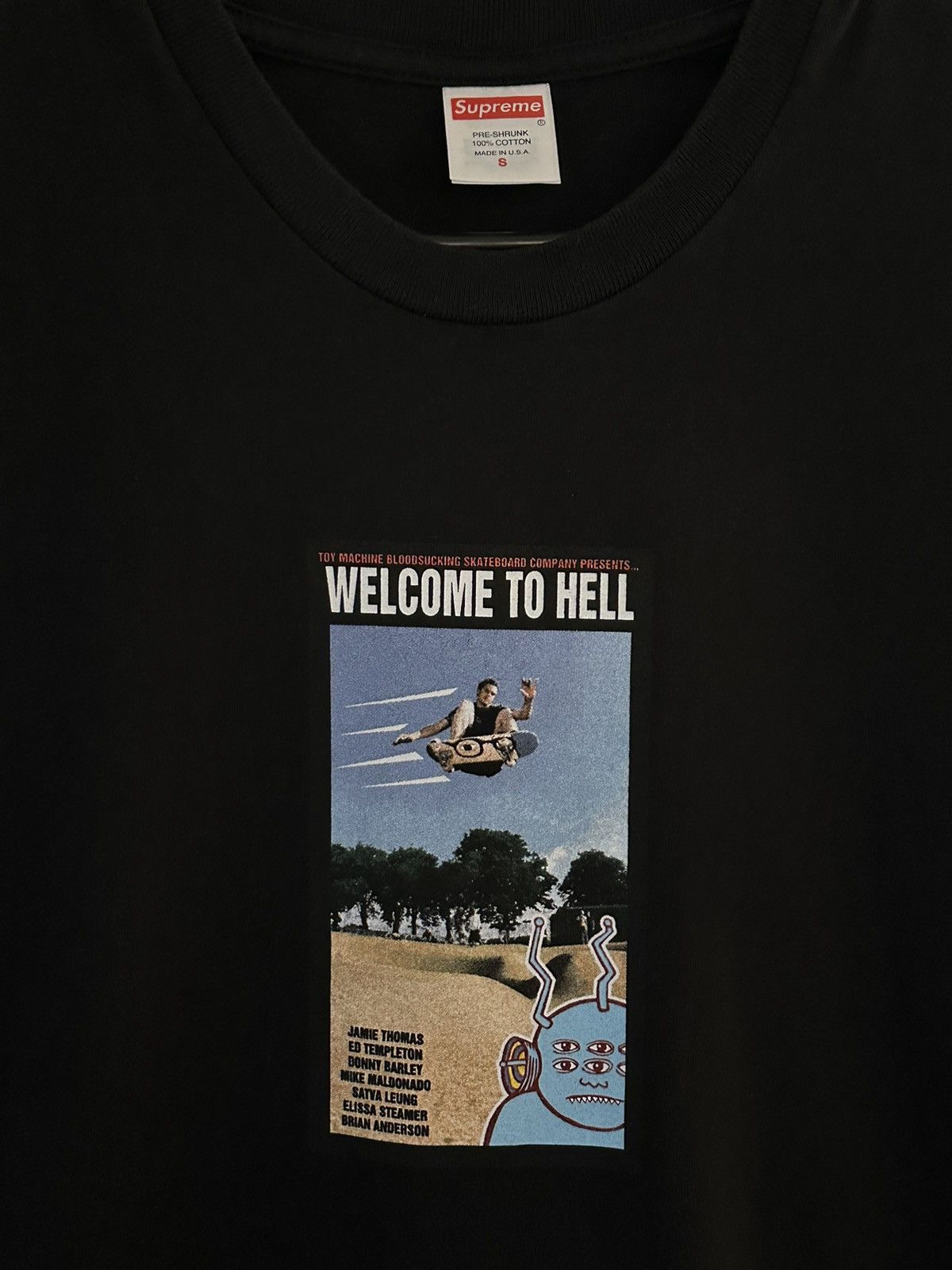 Supreme × Toy Machine Supreme Toy Machine Welcome To Hell Tee Size US S / EU 44-46 / 1 - 2 Thumbnail
