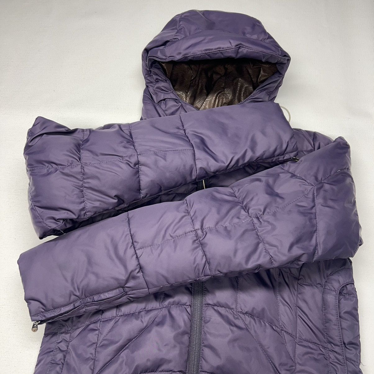 The North Face The North Face Down Jacket 600 Full Puffer Purple Plum Zip Size XS / US 0-2 / IT 36-38 - 4 Thumbnail