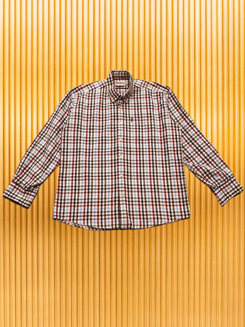 Barbour Vintage Shirt print Barbour luxury Y2K regular fit size L Size US L / EU 52-54 / 3 - 1 Thumbnail