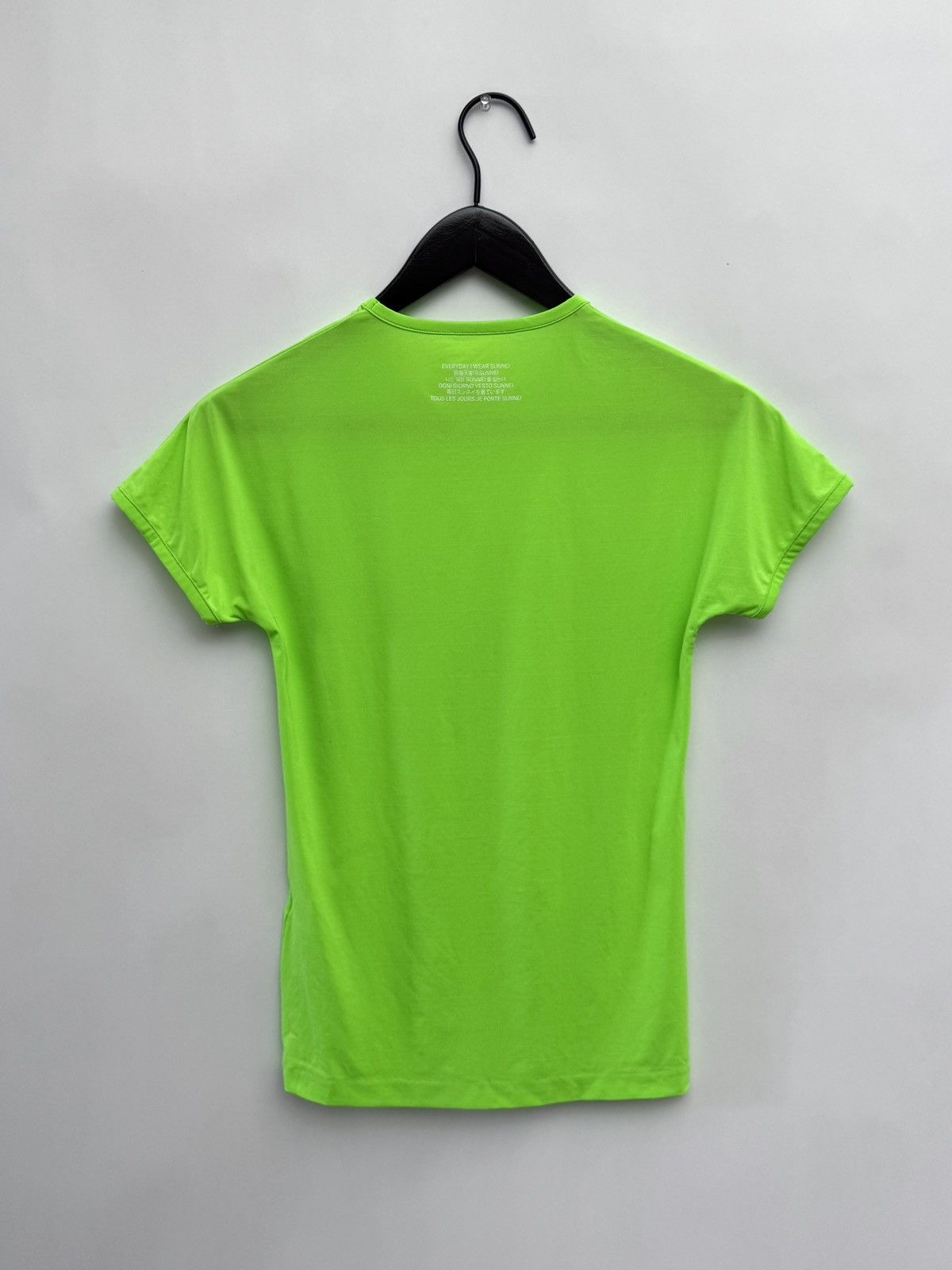 Sunnei Sunnei Pocket Detail T-Shirt – Lime Green Size L / US 10 / IT 46 - 4 Thumbnail