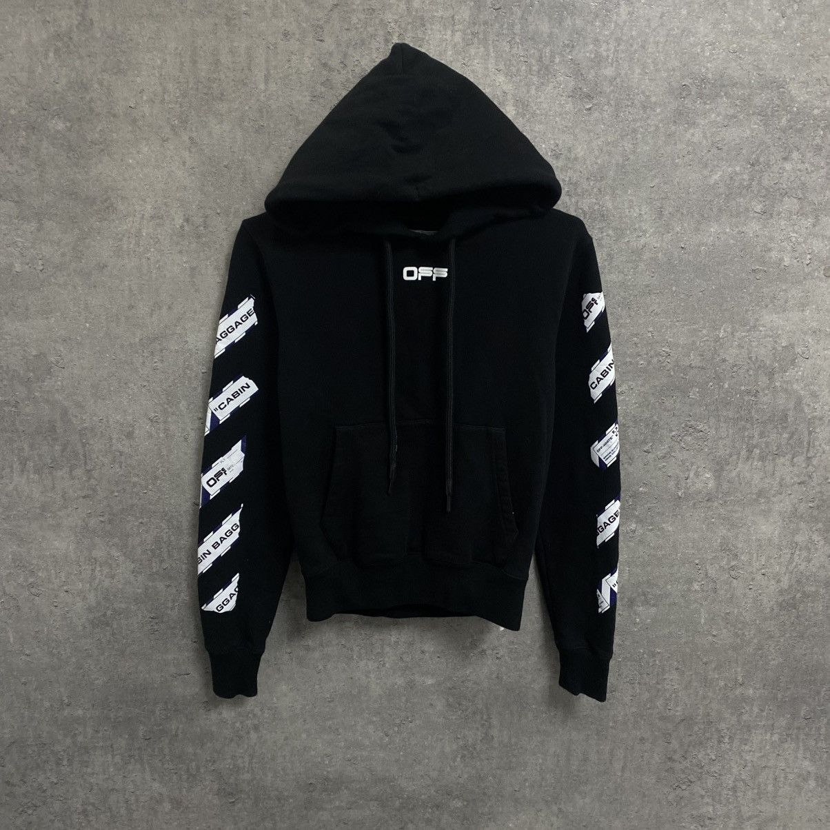 Off-White OFF-WHITE SS20 Airport Tape Arrow Hoodie Big Logo Size US XS / EU 42 / 0 - 2 Thumbnail