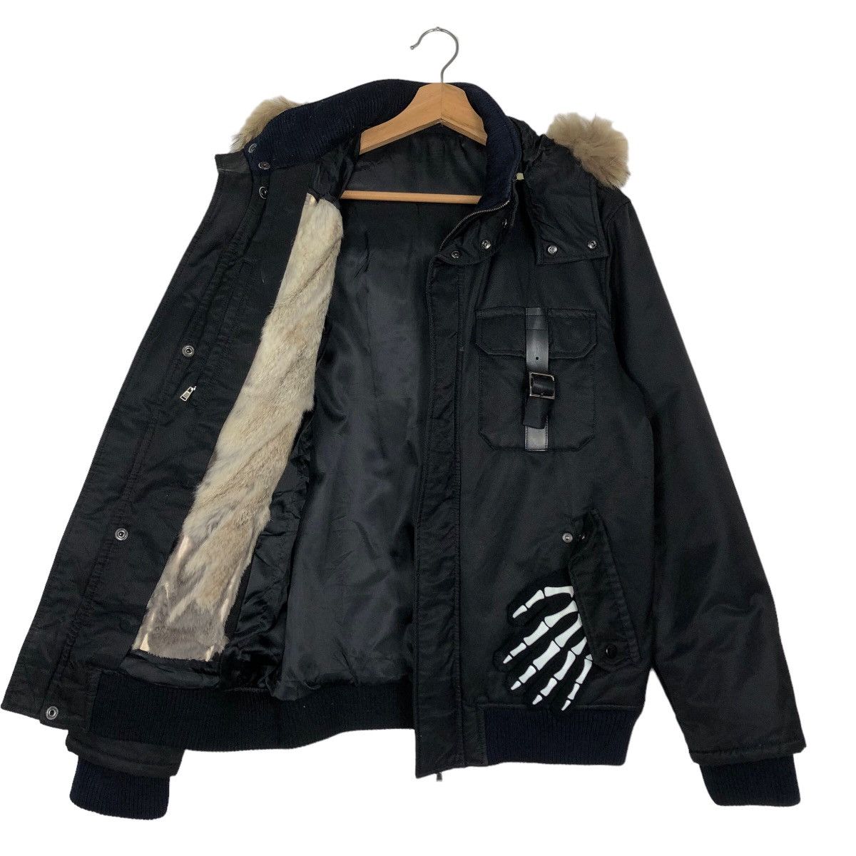 Comme Ca Ism 🔥Comme Ca Ism Japan Bomber Bondage Design Mink Fur Hoodie Size US M / EU 48-50 / 2 - 10 Thumbnail