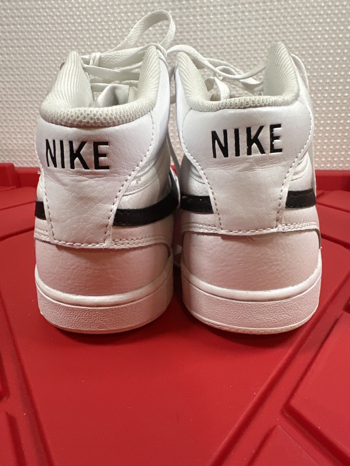 Nike NIKE COURT VISION MID MEN'S CD5466-101 White/Black Shoes Size US 11.5 / EU 44-45 - 5 Thumbnail