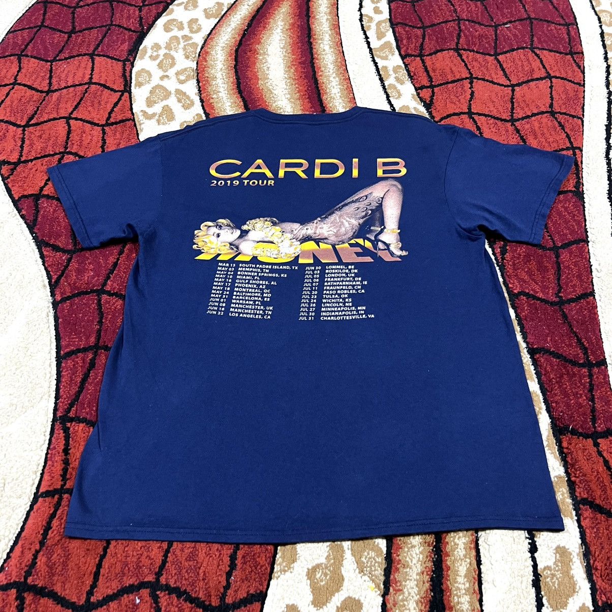 Band Tees Vintage 2019 Cardi B Tour T Shirt Size US L / EU 52-54 / 3 - 6 Thumbnail