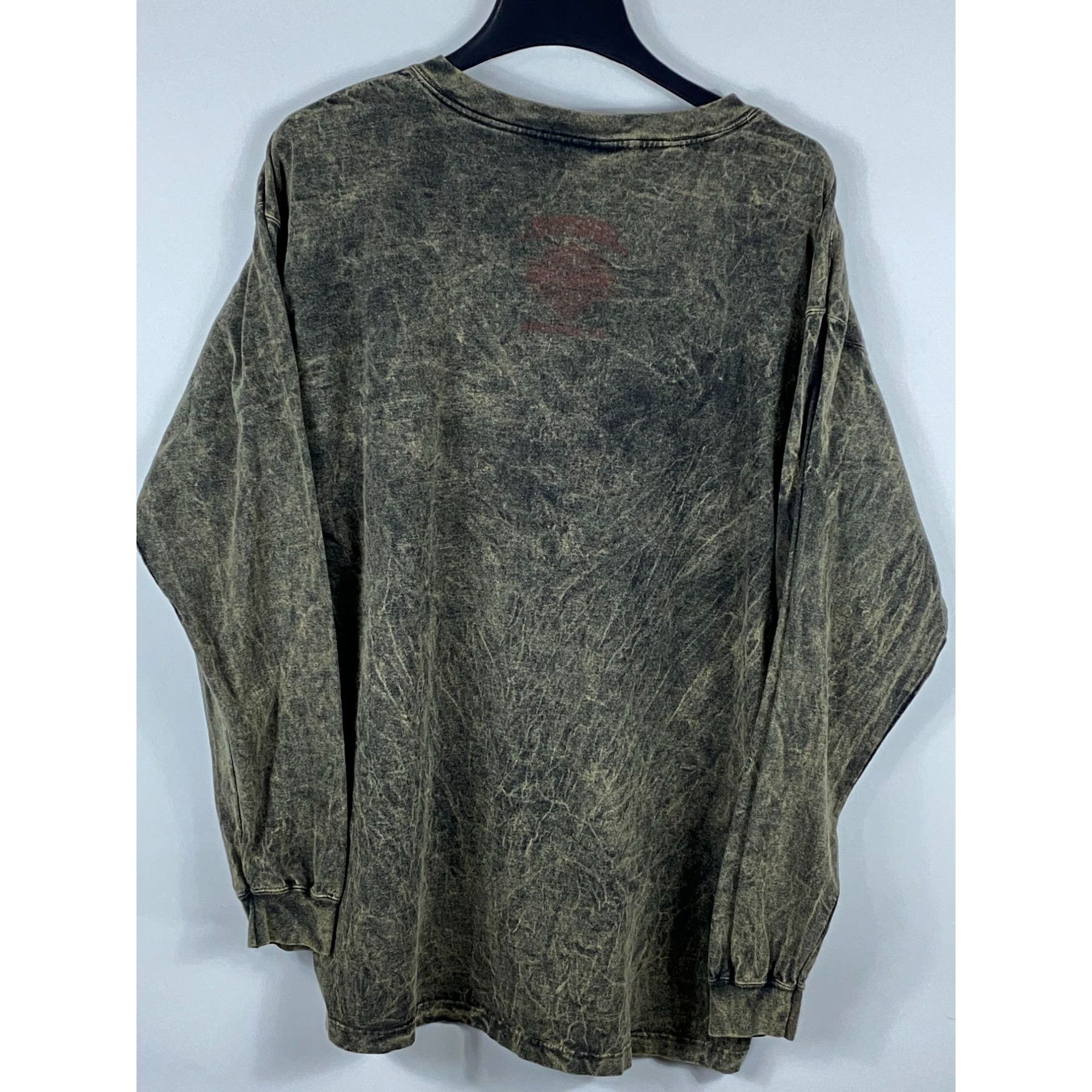 Harley Davidson Vintage Harley Davidson Eagle Graphic Acid Wash Long Sleeve Size US XL / EU 56 / 4 - 2 Thumbnail