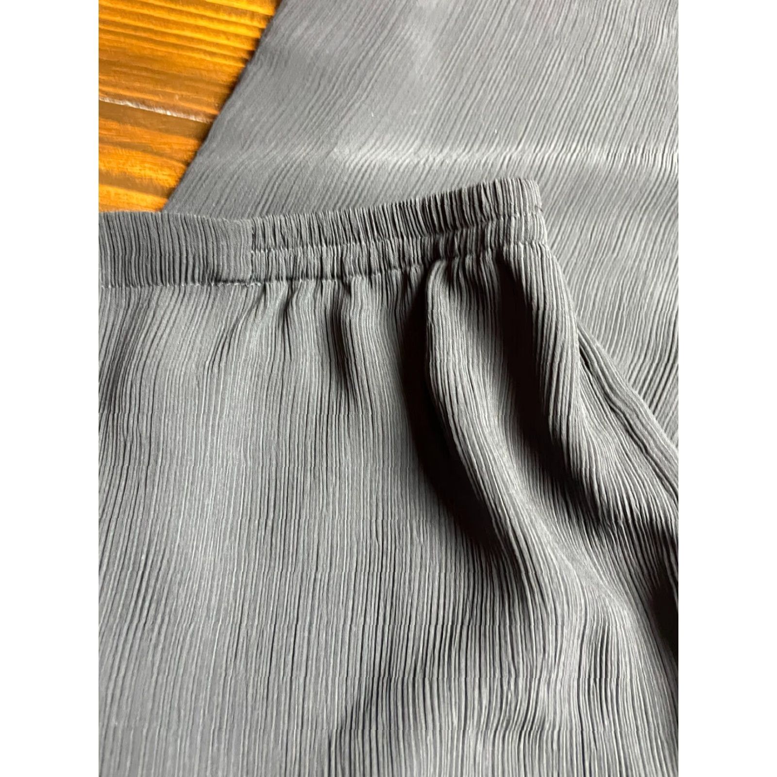 Vintage Draper's & Damon's Pants, Women's Medium, Black, Wide-Leg, Pull On, Dress Pants, Regular, 29.5 in Inseam, Pattern: Solid, Office, Womens Size 32" / US 10 / IT 46 - 3 Thumbnail