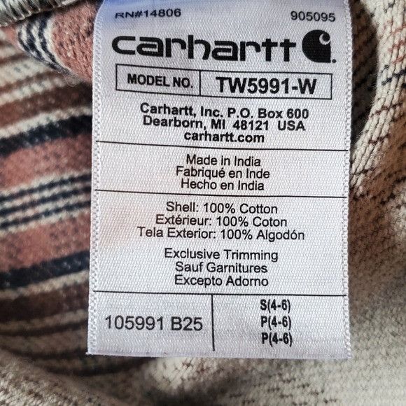 Carhartt Carhartt Womens Loose Fit Twill Heavy Weight Long Sleeve Sz Size S / US 4 / IT 40 - 12 Thumbnail