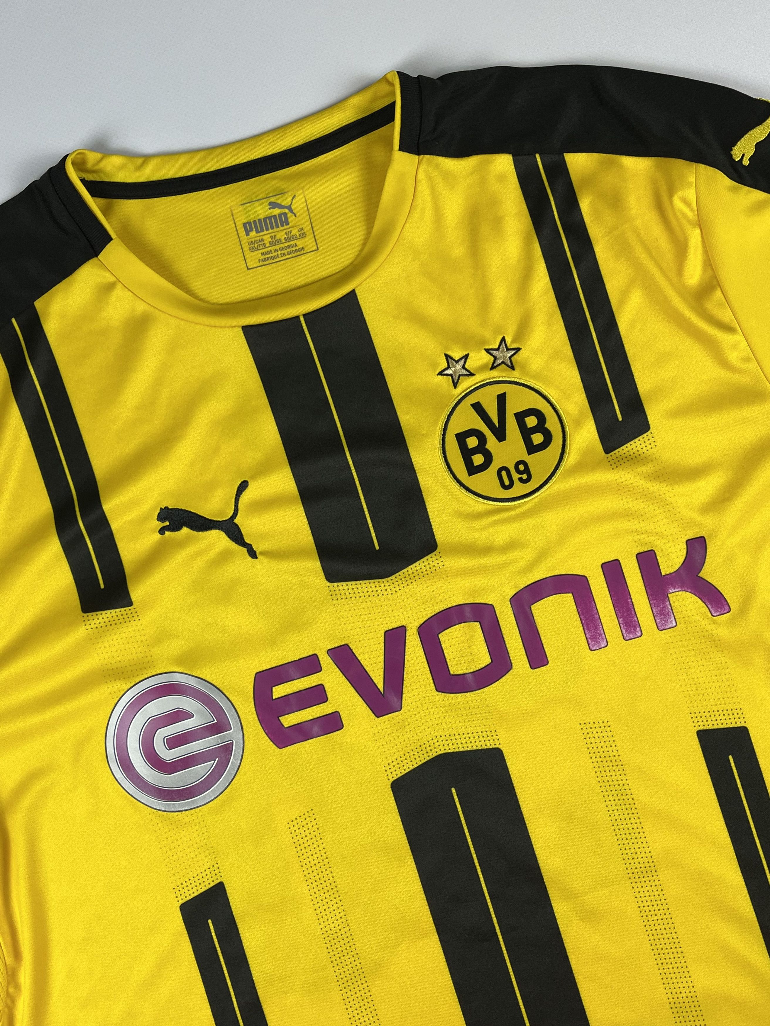 Jerzees × Puma BORUSSIA DORTMUND GERMANY 2016/2017 HOME JERSEY Size US XL / EU 56 / 4 - 3 Thumbnail