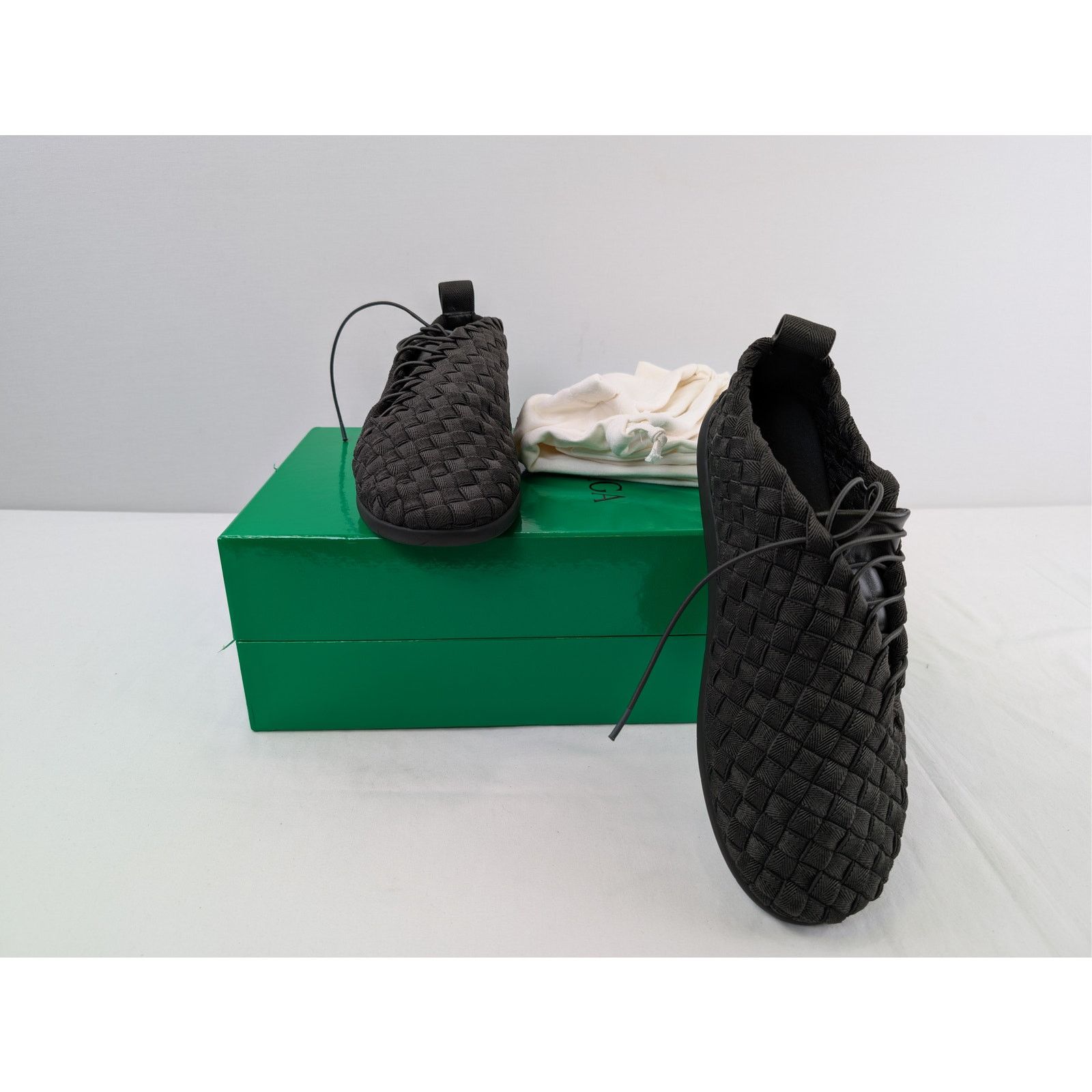 Bottega Veneta o1rshd1 Plat Sneaker Intrecciato Sneakers Shoe in Camping Size US 11 / EU 44 - 16 Thumbnail