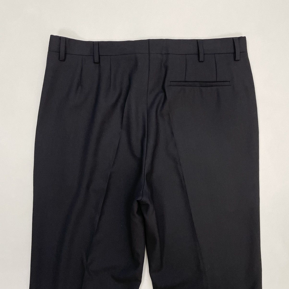 Raf Simons S/S 19 Black Wool Pants With ‘Double Hem’ Size US 36 / EU 52 - 11 Thumbnail