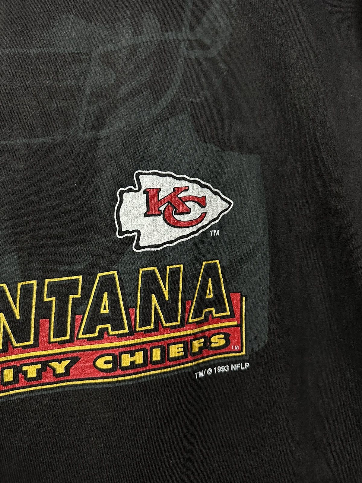 NFL × Salem Sportswear × Vintage Vintage 90s NFL Joe Montana Big Face Faded Tee Size US L / EU 52-54 / 3 - 3 Thumbnail