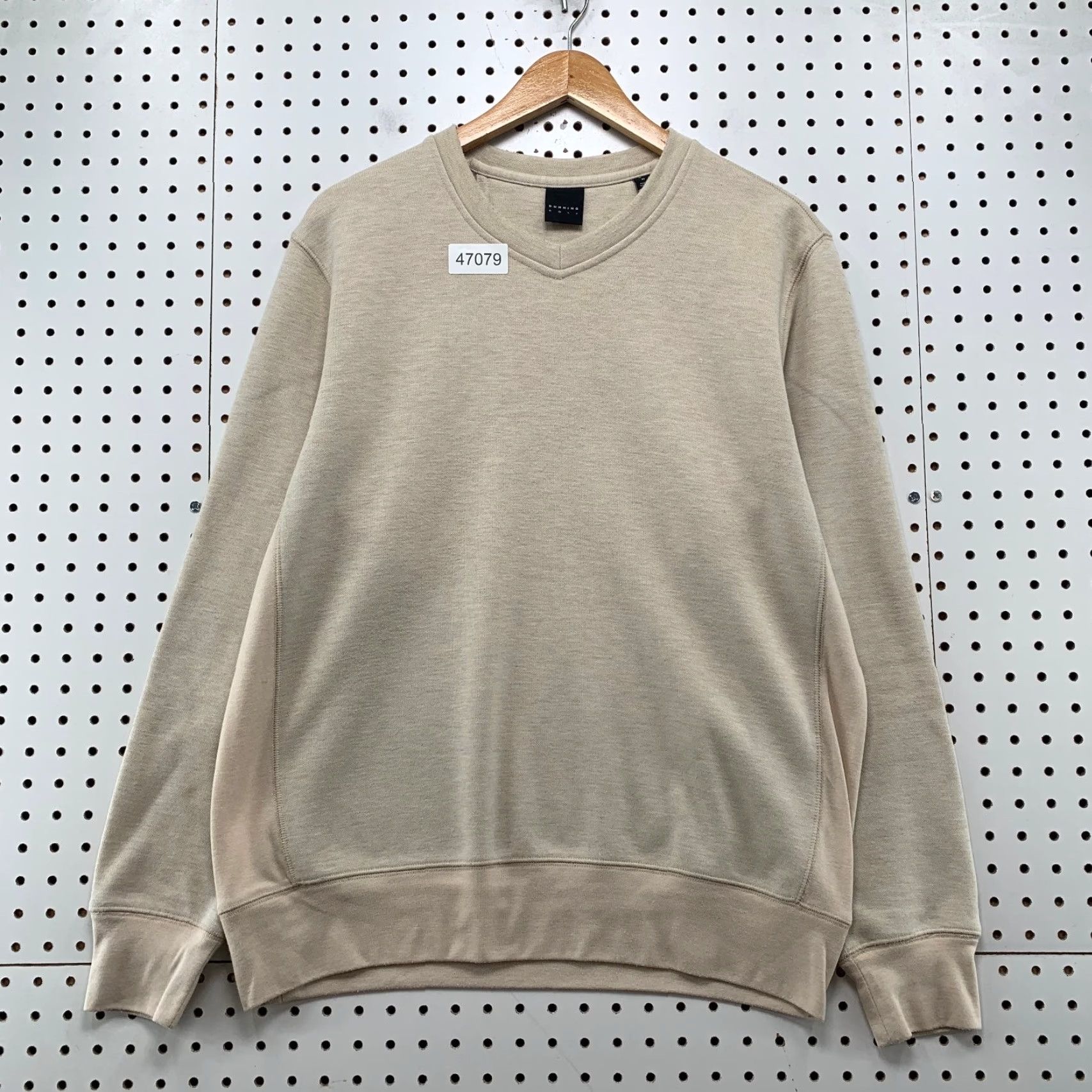 Vintage Dunning Mens Sweater Wool Polyester Blend Crewneck Beige Casual Casual Size US M / EU 48-50 / 2 - 2 Thumbnail