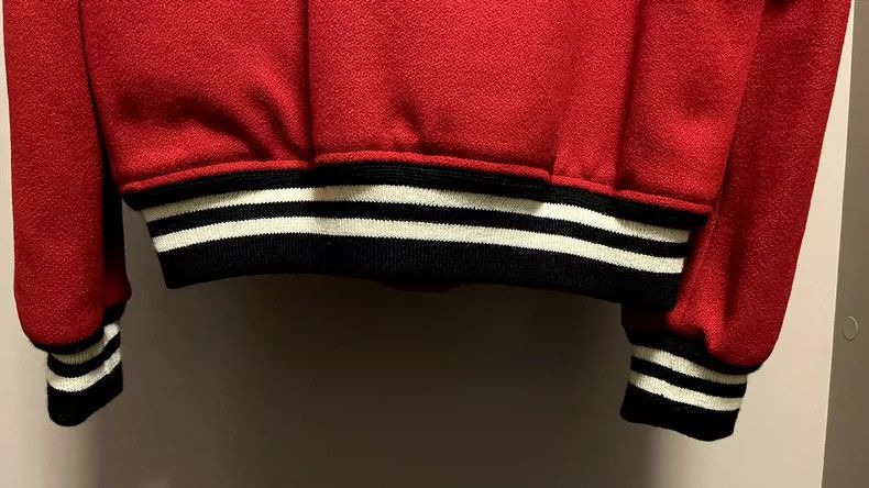 Saint Laurent Paris Saint Laurent Red Leopard Bomber Jacket- Size US M / EU 48-50 / 2 - 6 Thumbnail
