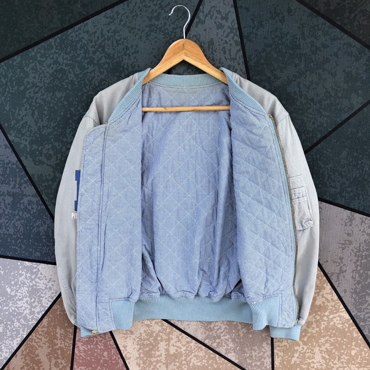 Pink House Vintage Pink House Sun Faded Bomber Jacket Size US M / EU 48-50 / 2 - 2 Thumbnail