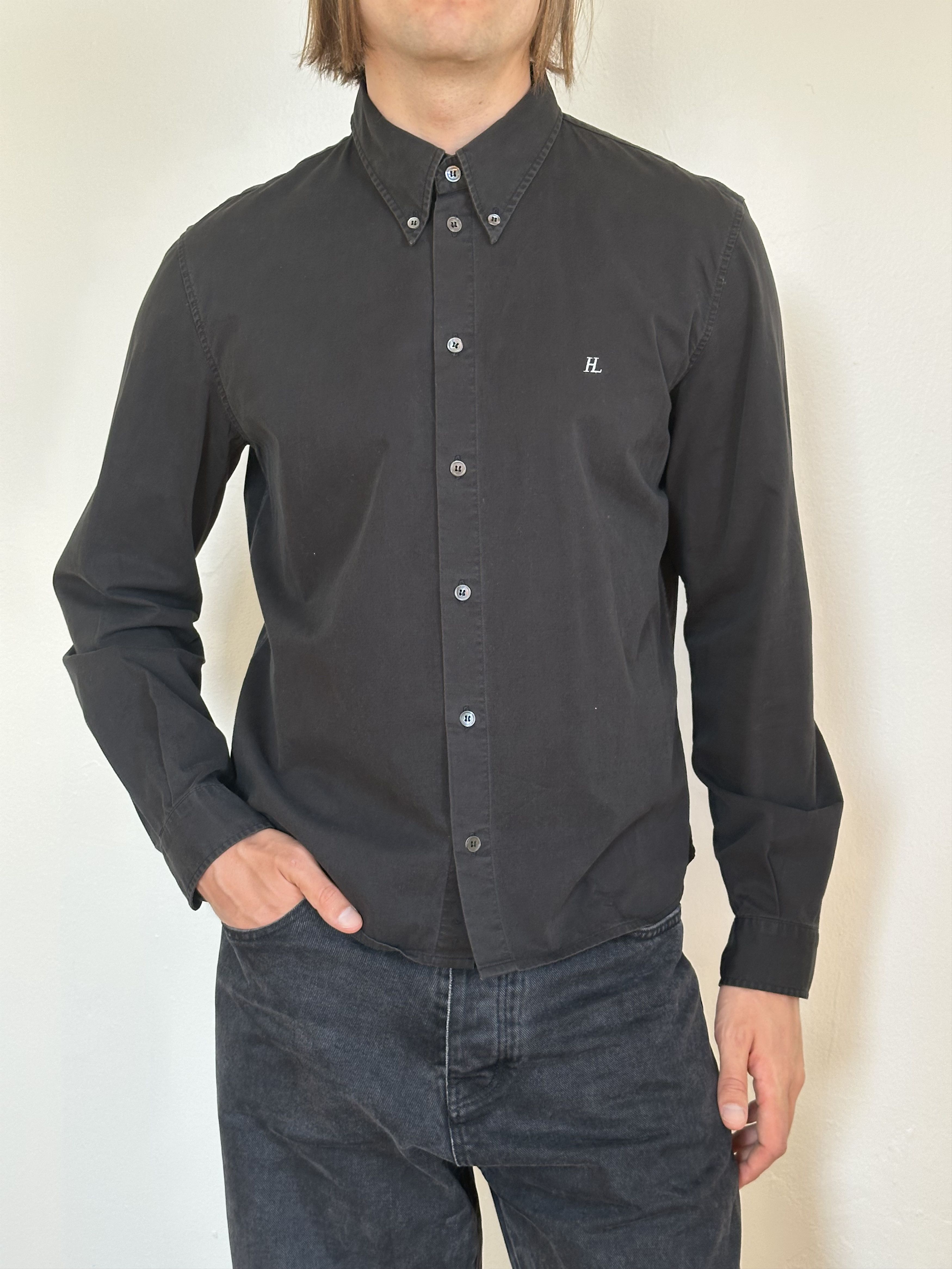 Helmut Lang Helmut Lang - 90’s Embroidered « HL » Button Up Size US L / EU 52-54 / 3 - 1 Thumbnail