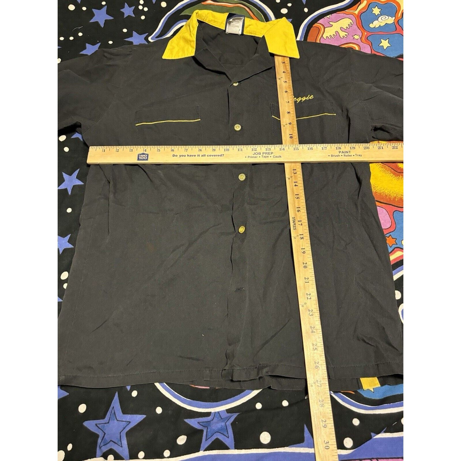 Other Vintage faded black bowling Shirt Size Large Made In USA Size US L / EU 52-54 / 3 - 8 Thumbnail