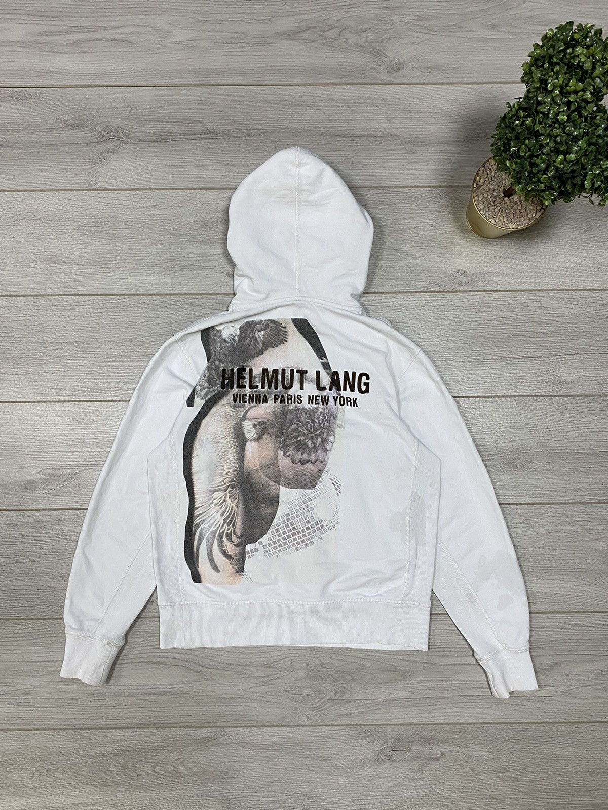 Helmut Lang Helmut Lang standard hoodie eagle Vienna Paris Grailed