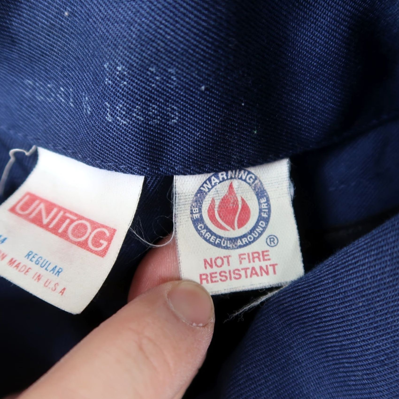 GAS VINTAGE Unitog Jacket Mens 44 Blue Bomber Jacket USA Union Made 80s Car Retro Workwear Size US S / EU 44-46 / 1 - 6 Thumbnail