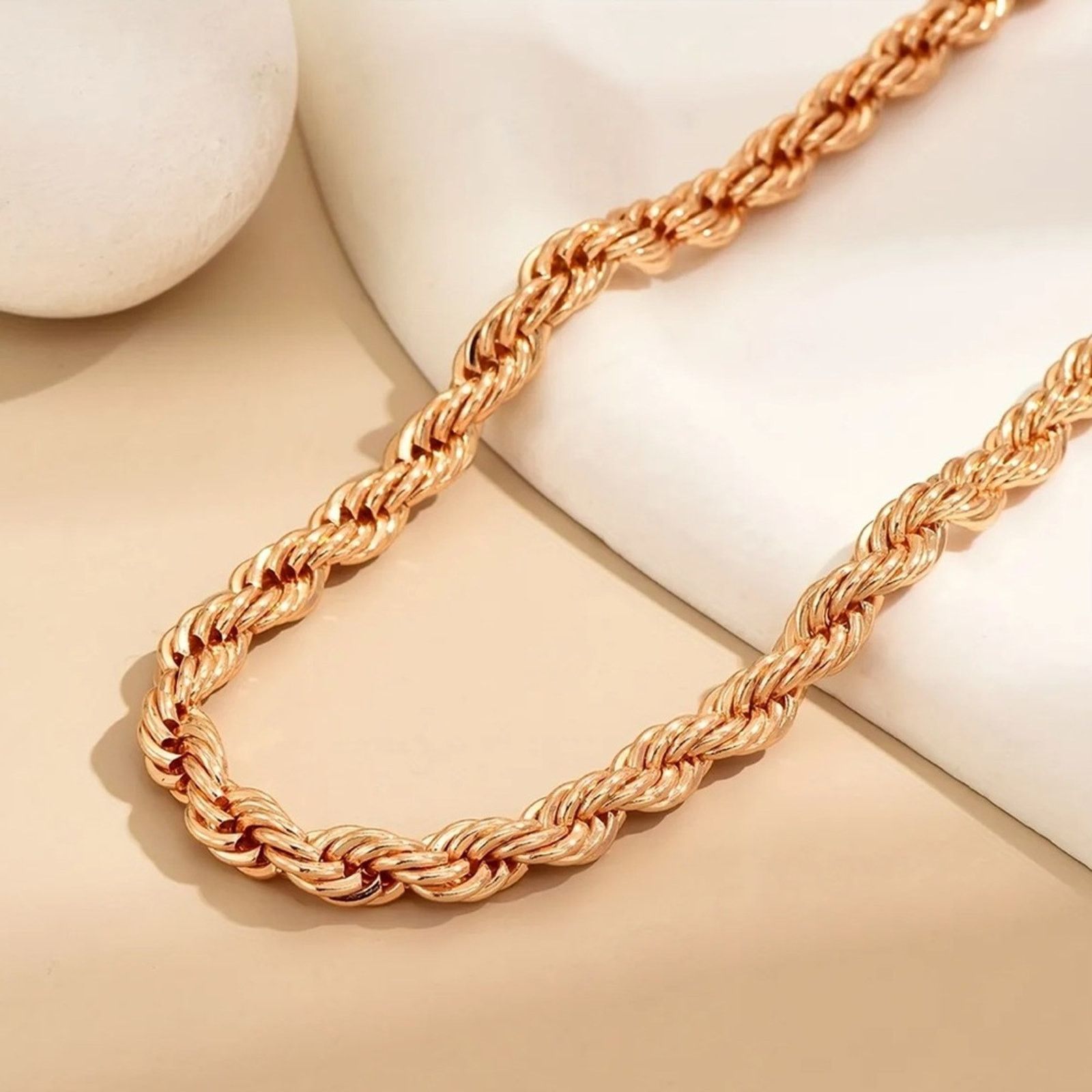 Nordstrom NEW NORDSTROM REVOLVE 18kt Gold Plated Choker Chain Necklace Size ONE SIZE - 12 Thumbnail