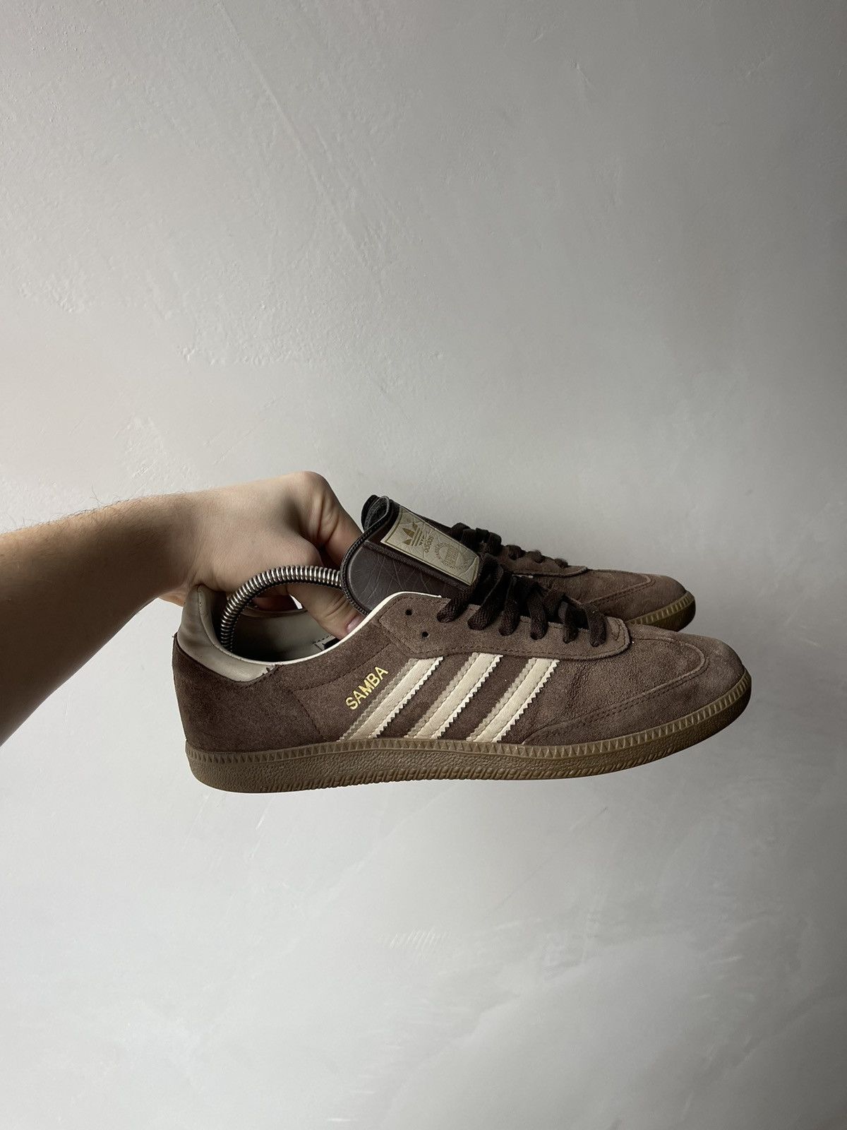 Adidas × Vintage Rare🔥 Adidas Samba Vintage Brown Leather Shoes size 8 Size US 8 / EU 41 - 2 Thumbnail