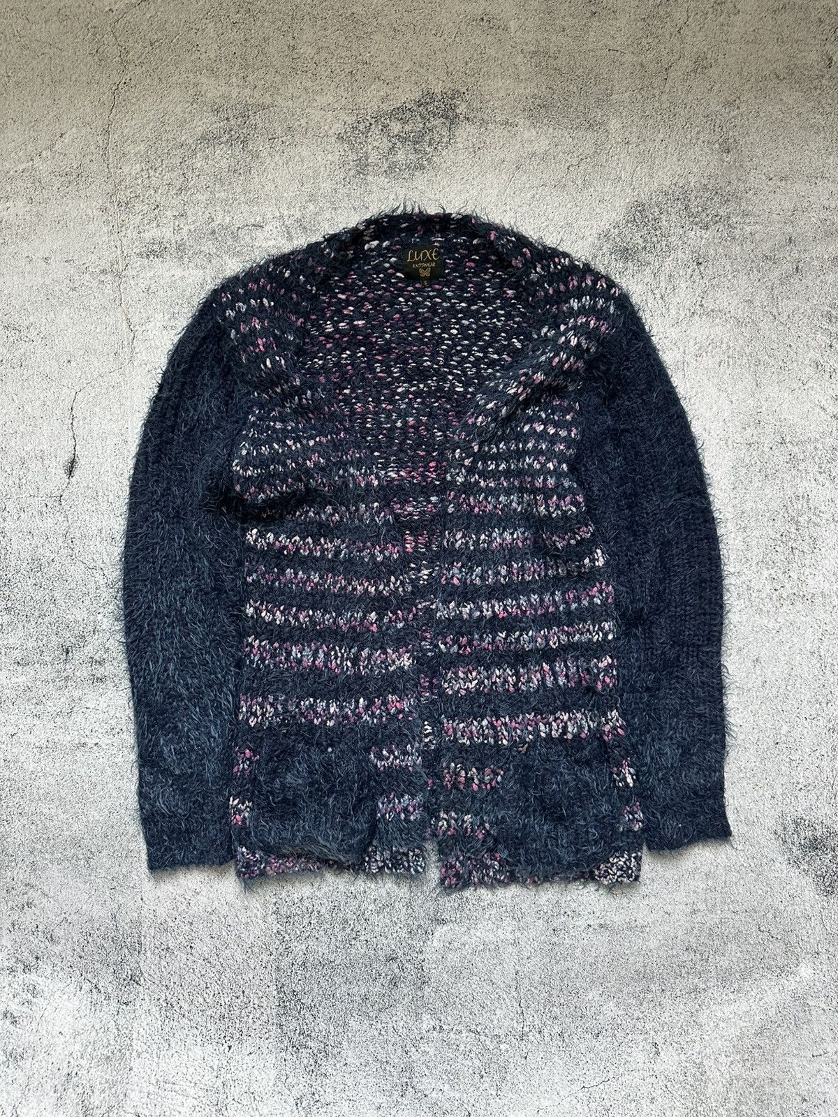 Japanese Brand Faux Fur Sweater Purple Fit Junya Watanabe Style Size S / US 4 / IT 40 - 1 Thumbnail