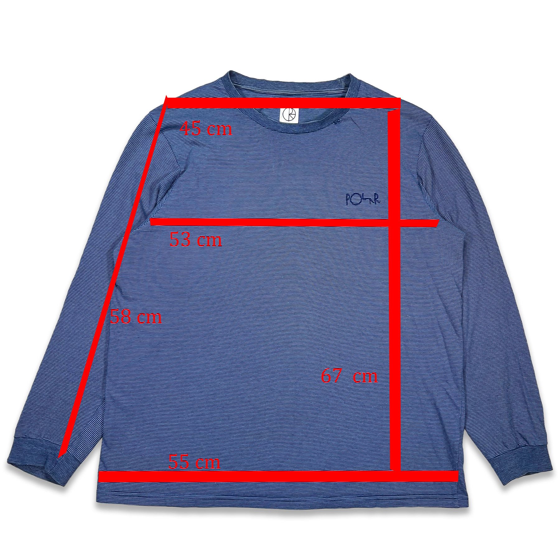 Polar Skate Co. Polar Skate Co. Striped Longsleeve Tee • M size Size US M / EU 48-50 / 2 - 6 Thumbnail
