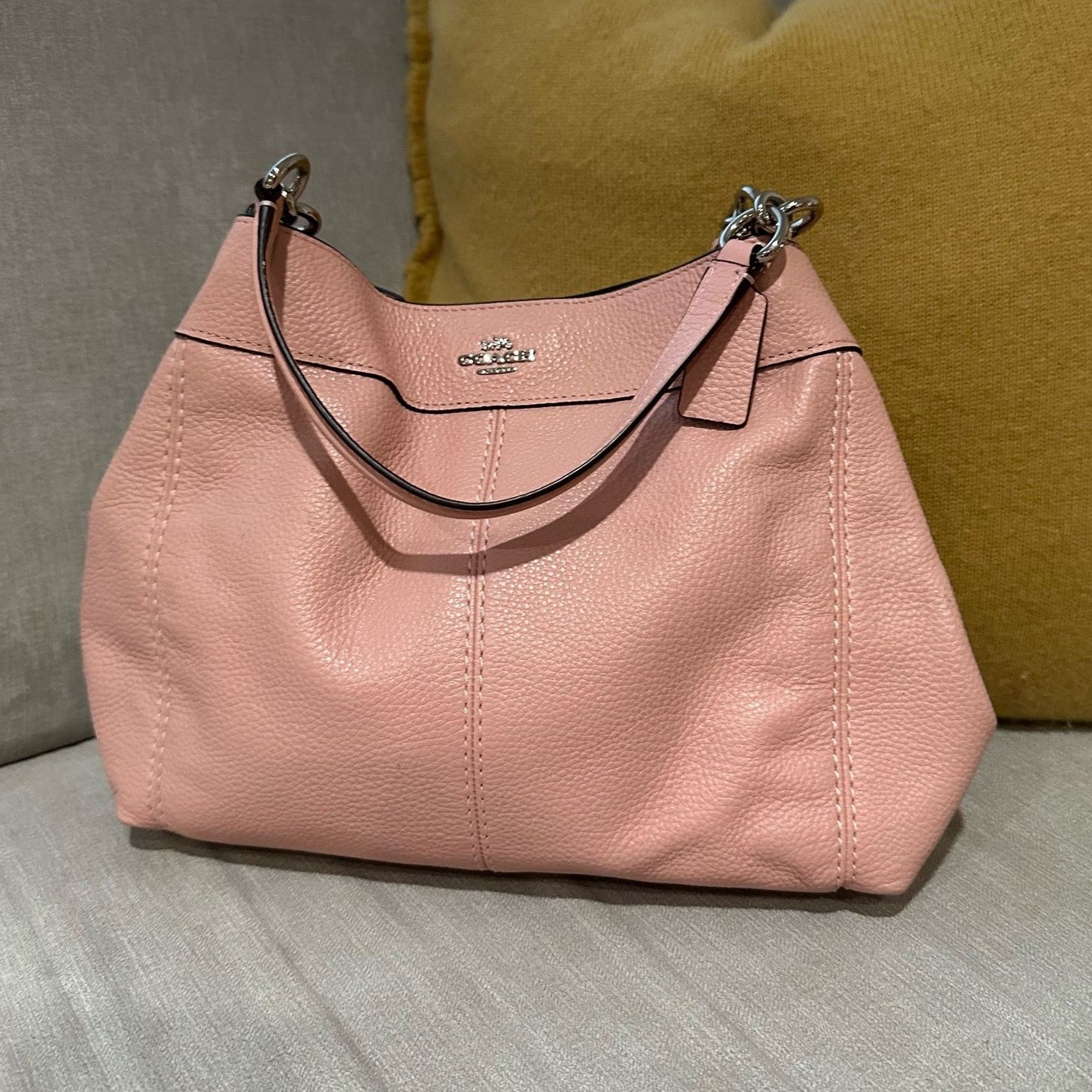 Factory EUC Beautiful Pink Coach Shoulder Bag