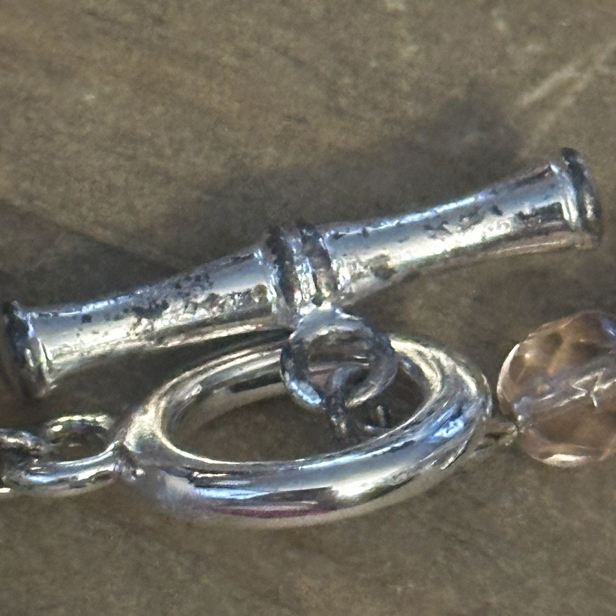 Other Breast cancer awareness bead toggle bracelet Size ONE SIZE - 4 Thumbnail