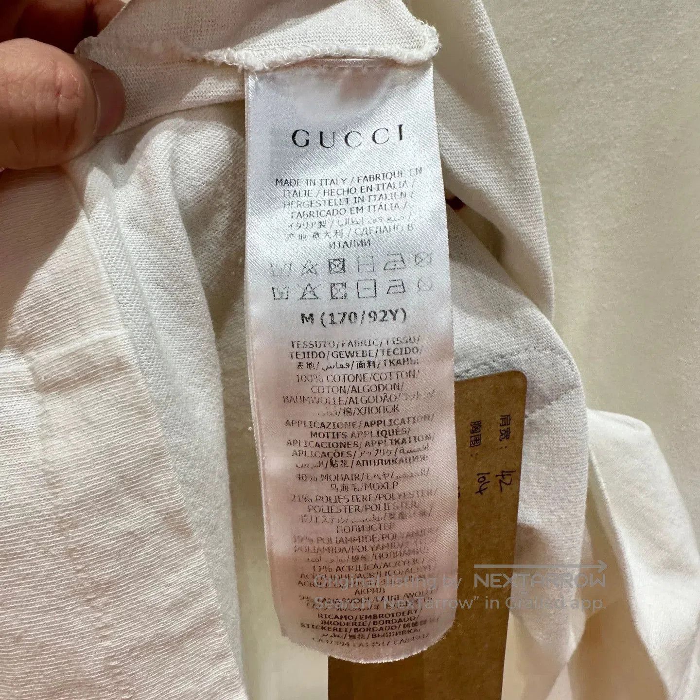 Gucci Gucci Lamb Embroidery Short-Sleeve T-Shirt. Size M / US 6-8 / IT 42-44 - 3 Thumbnail