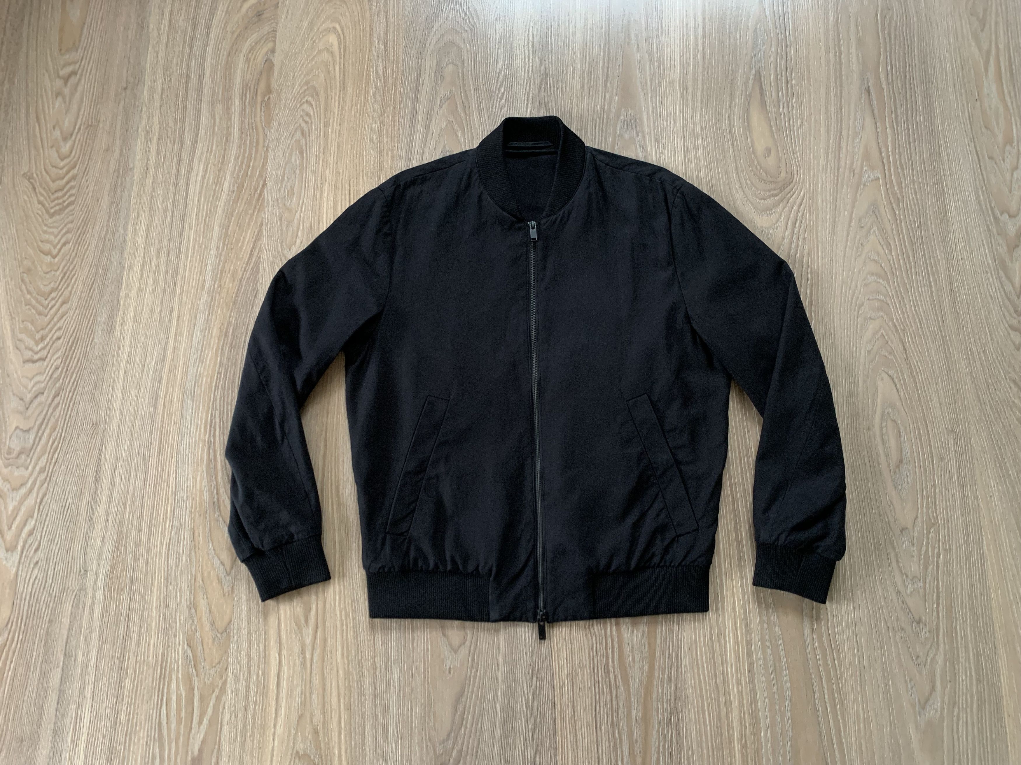 Cos Black Bomber Jacket