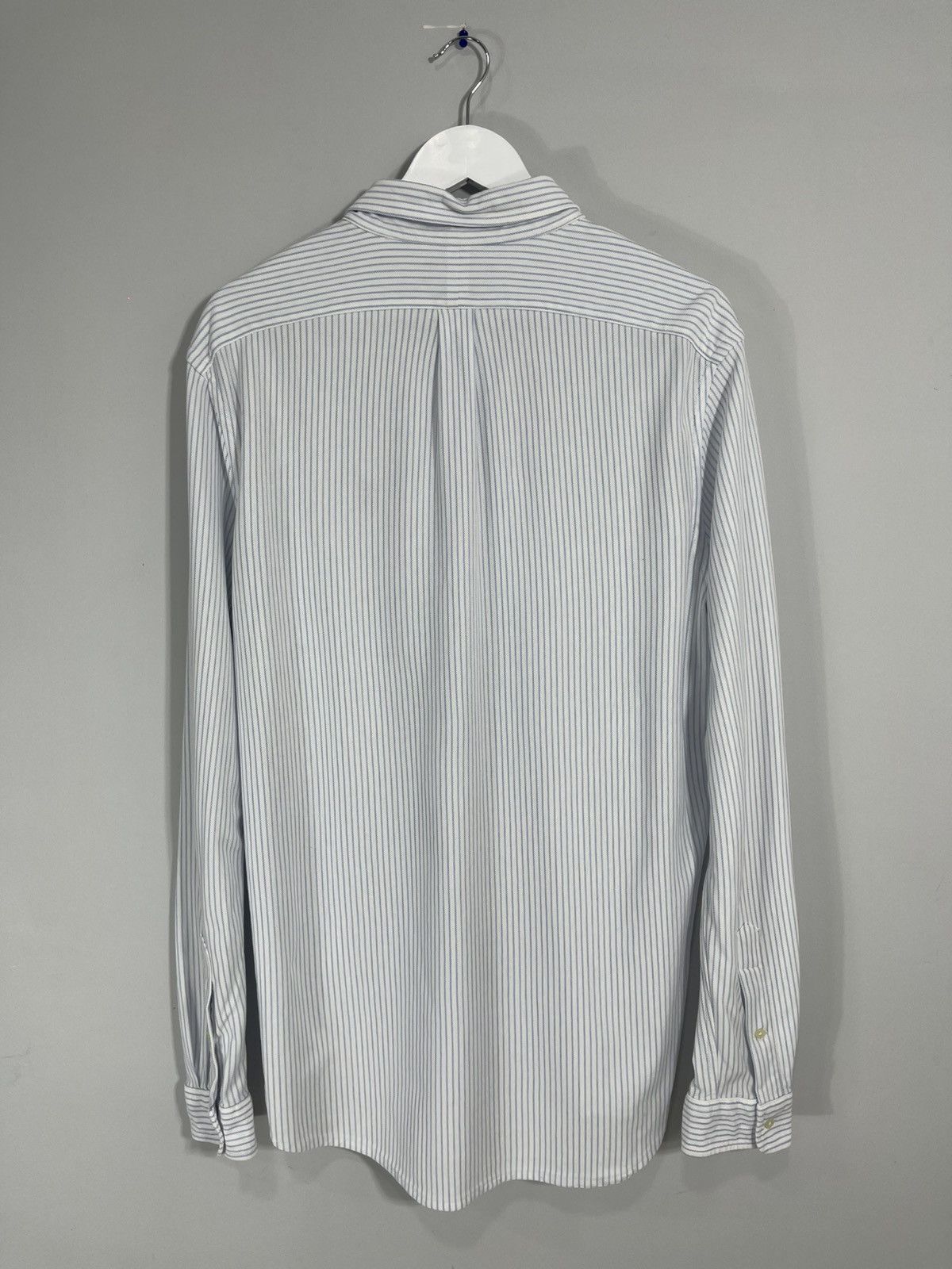 Polo Ralph Lauren Polo Ralph Lauren Knit Oxford White/Blue Striped Shirt Size US XL / EU 56 / 4 - 8 Thumbnail