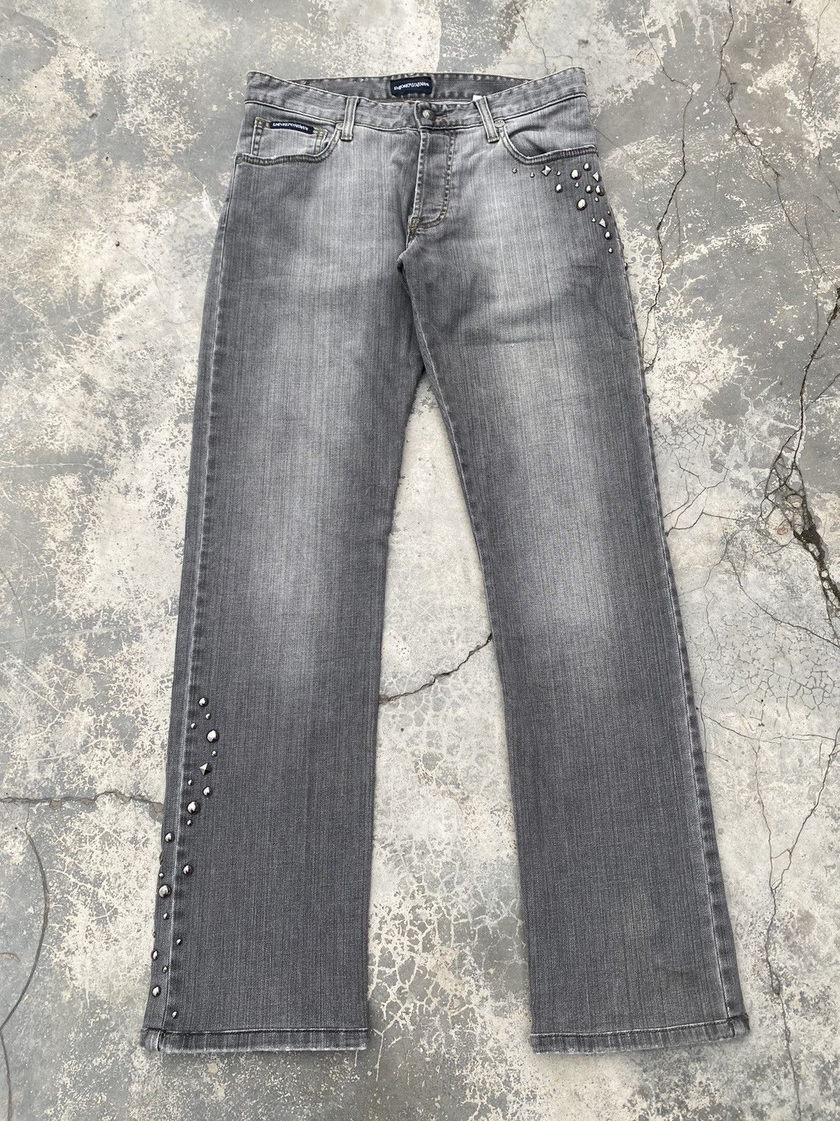 Emporio Armani Vintage Studded EMPORIO ARMANI Jeans Size US 30 / EU 46 - 5 Thumbnail