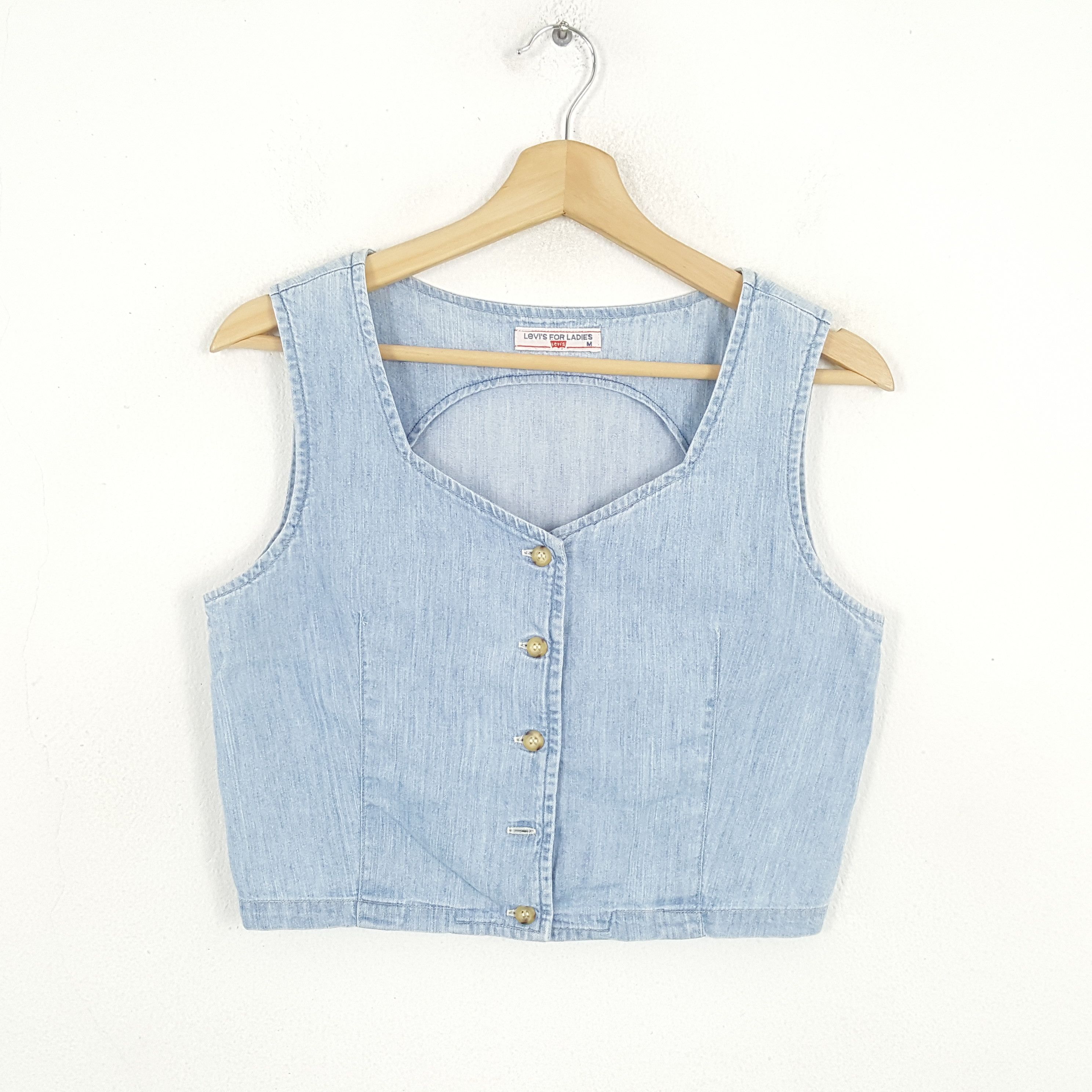 Levi's × Levi's Vintage Clothing × Vintage Vintage LEVI'S American Style Denim Vests C267n36 Size S / US 4 / IT 40 - 1 Thumbnail