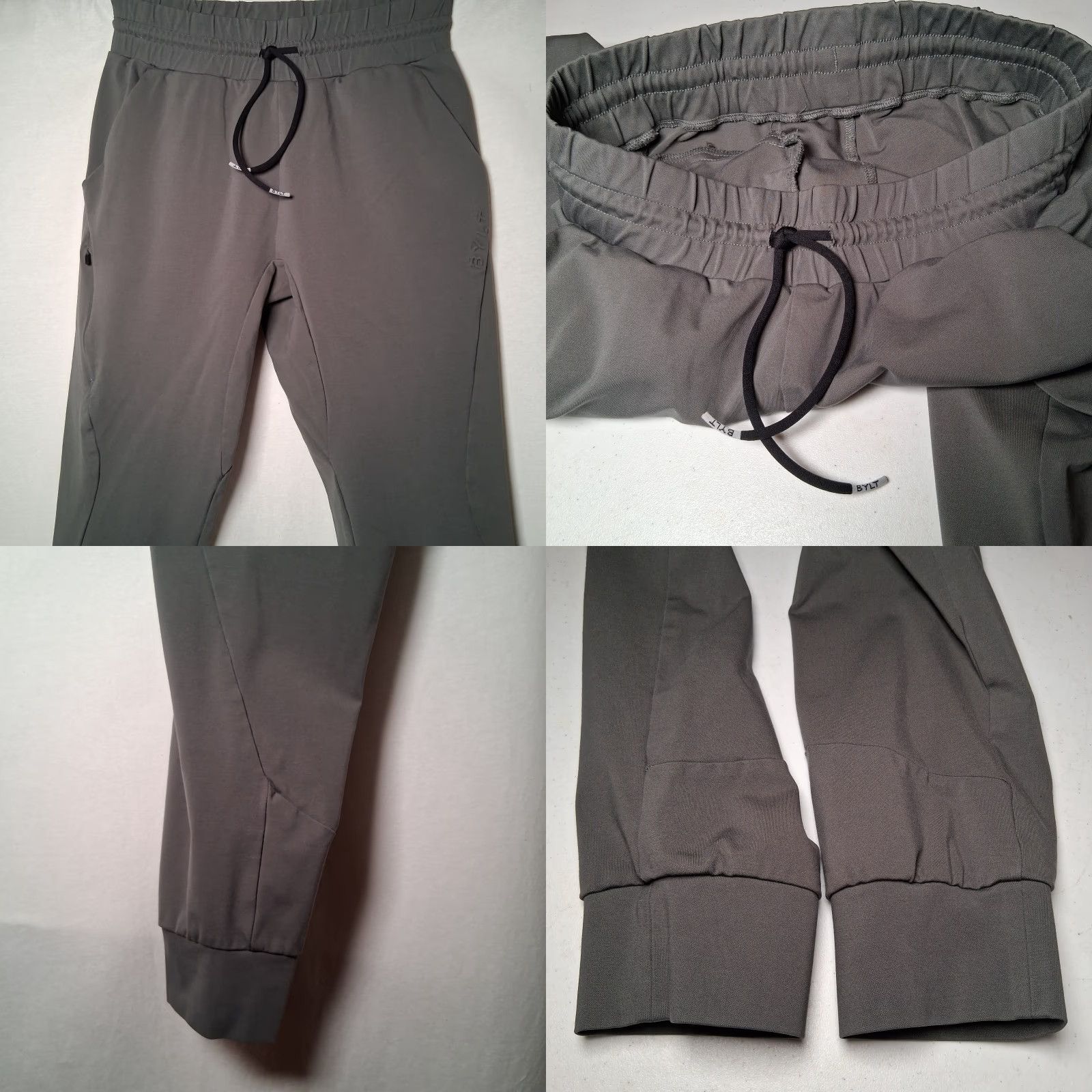 Vintage Bylt Active Jogger Pants Women Medium Athletic Activewear Fawn Gray Stretch Pockets Athletic Gym Work Out Jogger Mens Womens? Size 32" / US 10 / IT 46 - 9 Thumbnail